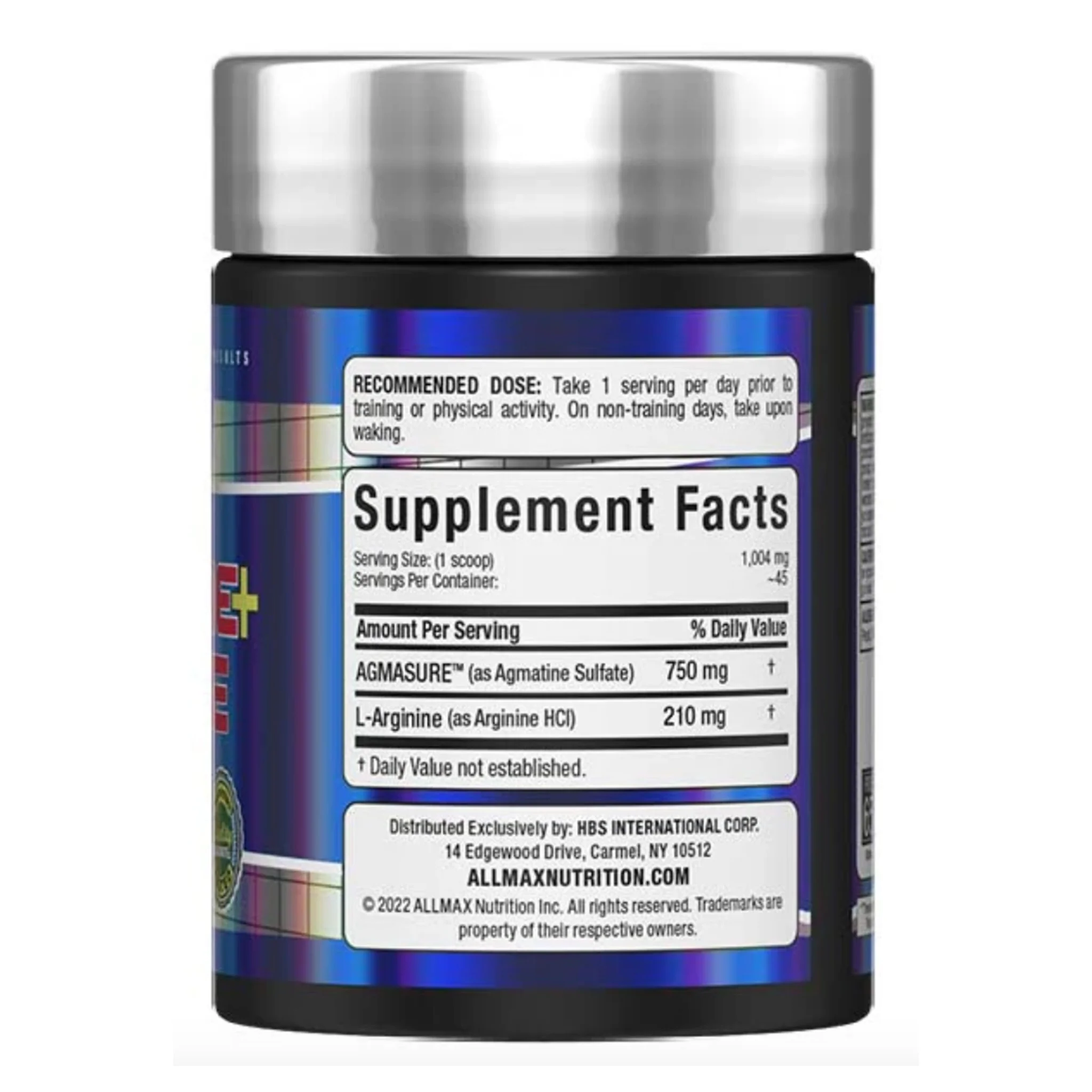 Allmax Agmatine + Arginine (45 Servs) - Image 2