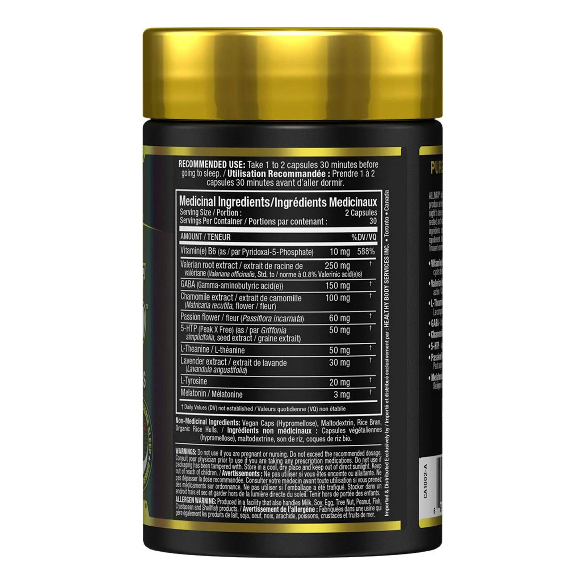 Allmax Lights out Sleep (60 Caps) - Image 2