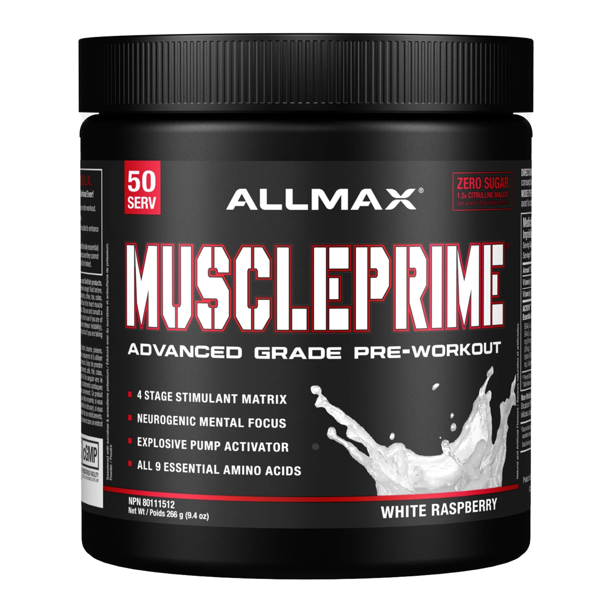 Allmax Muscleprime Pre-Workout (50 Servs) - Best Before 10/2026
