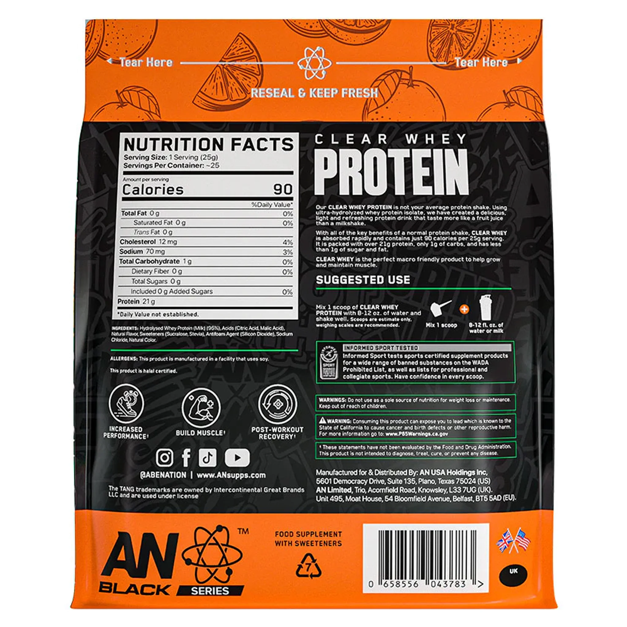 Applied Nutrition Clear Whey Protein (20 Servs) - Image 2