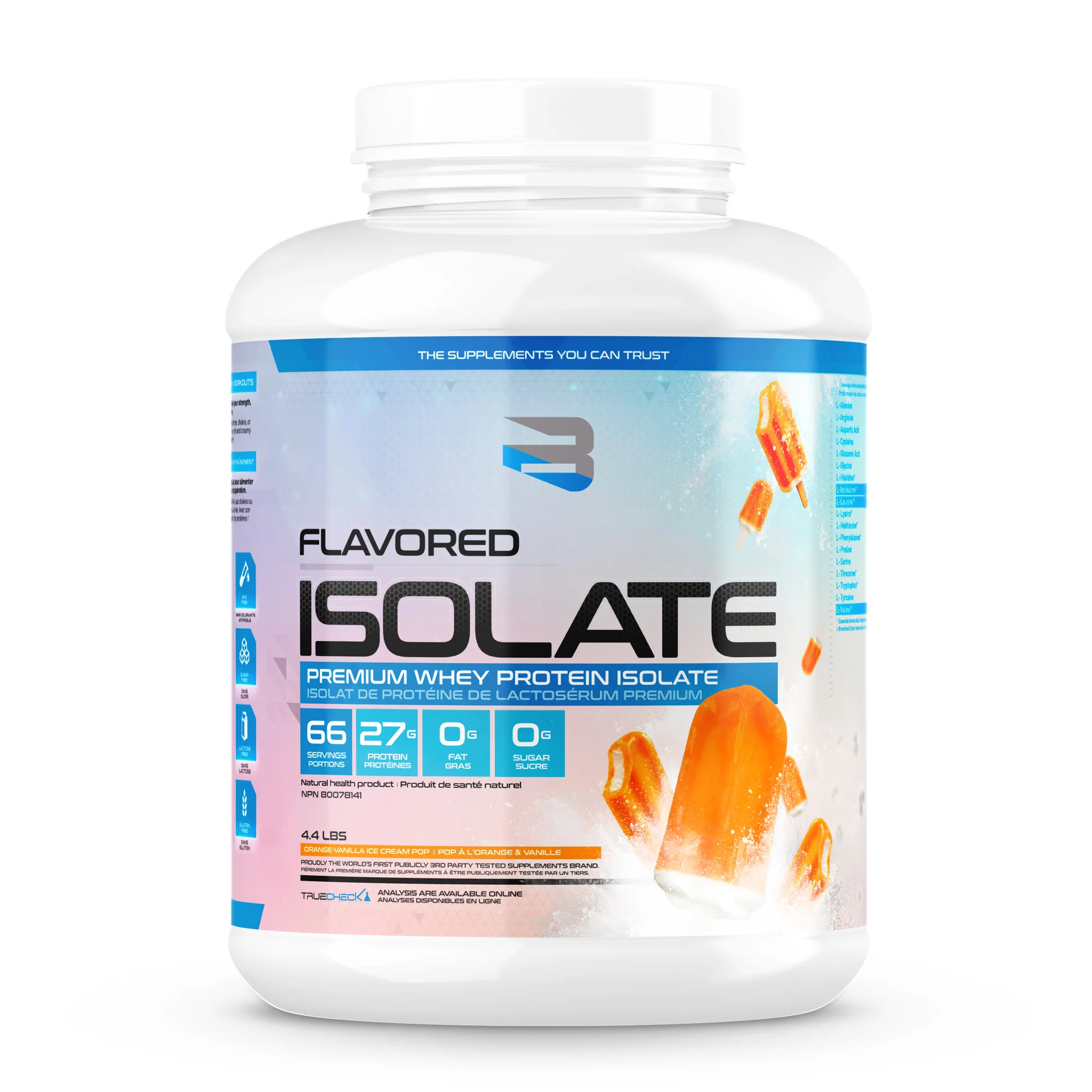 Believe Flavored Isolate Whey Protein (4.4lbs) - Image 9