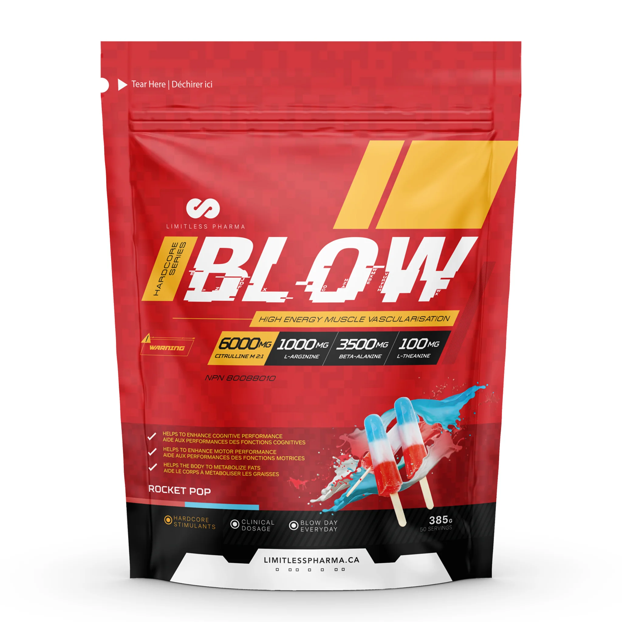 Limitless Pharma Blow Pre-Workout (50 Servs) - Image 10