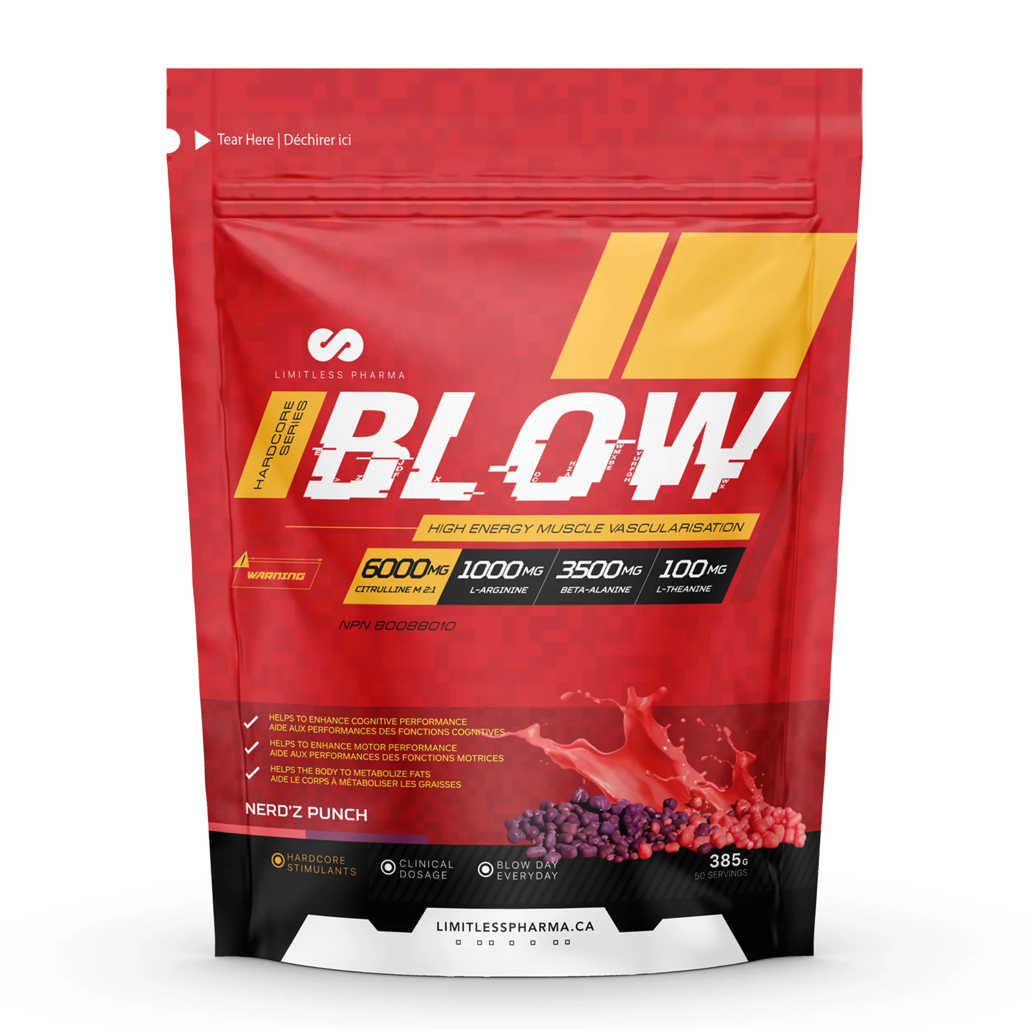 Limitless Pharma Blow Pre-Workout (50 Servs) - Image 4