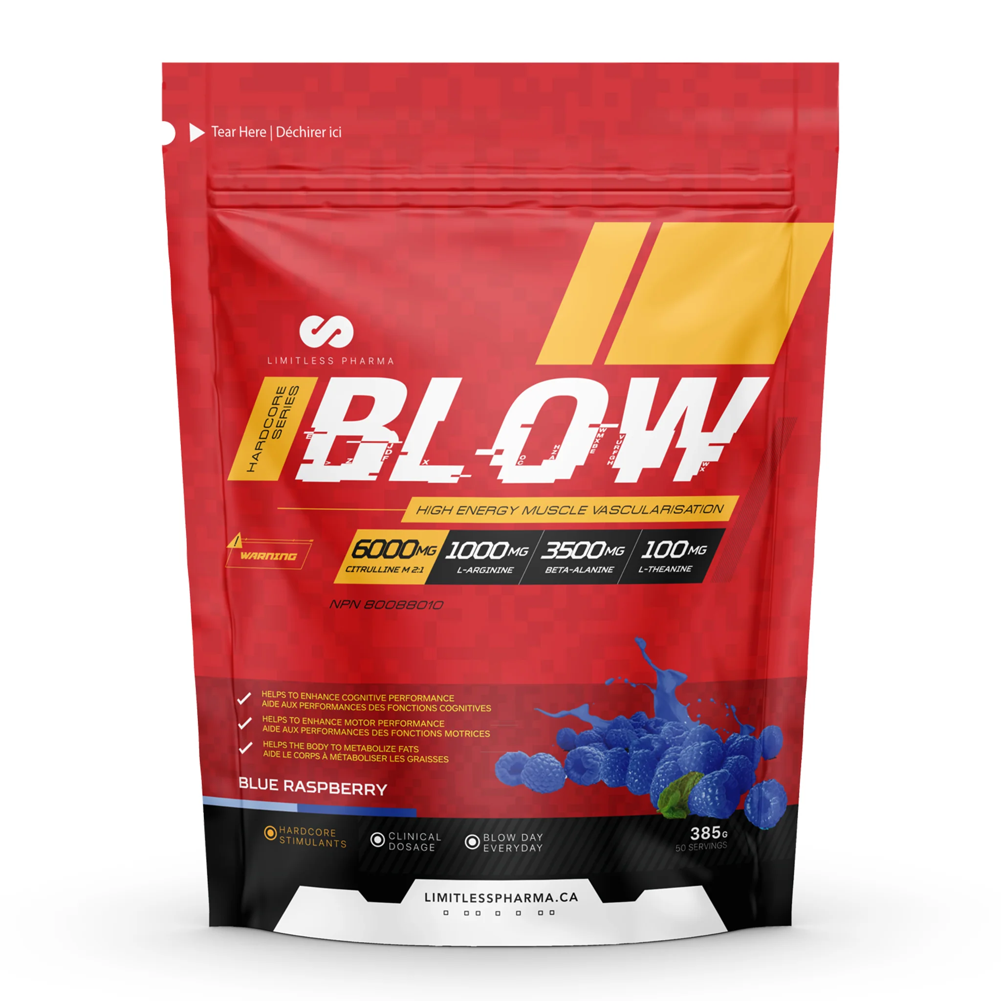 Limitless Pharma Blow Pre-Workout (50 Servs) - Image 6
