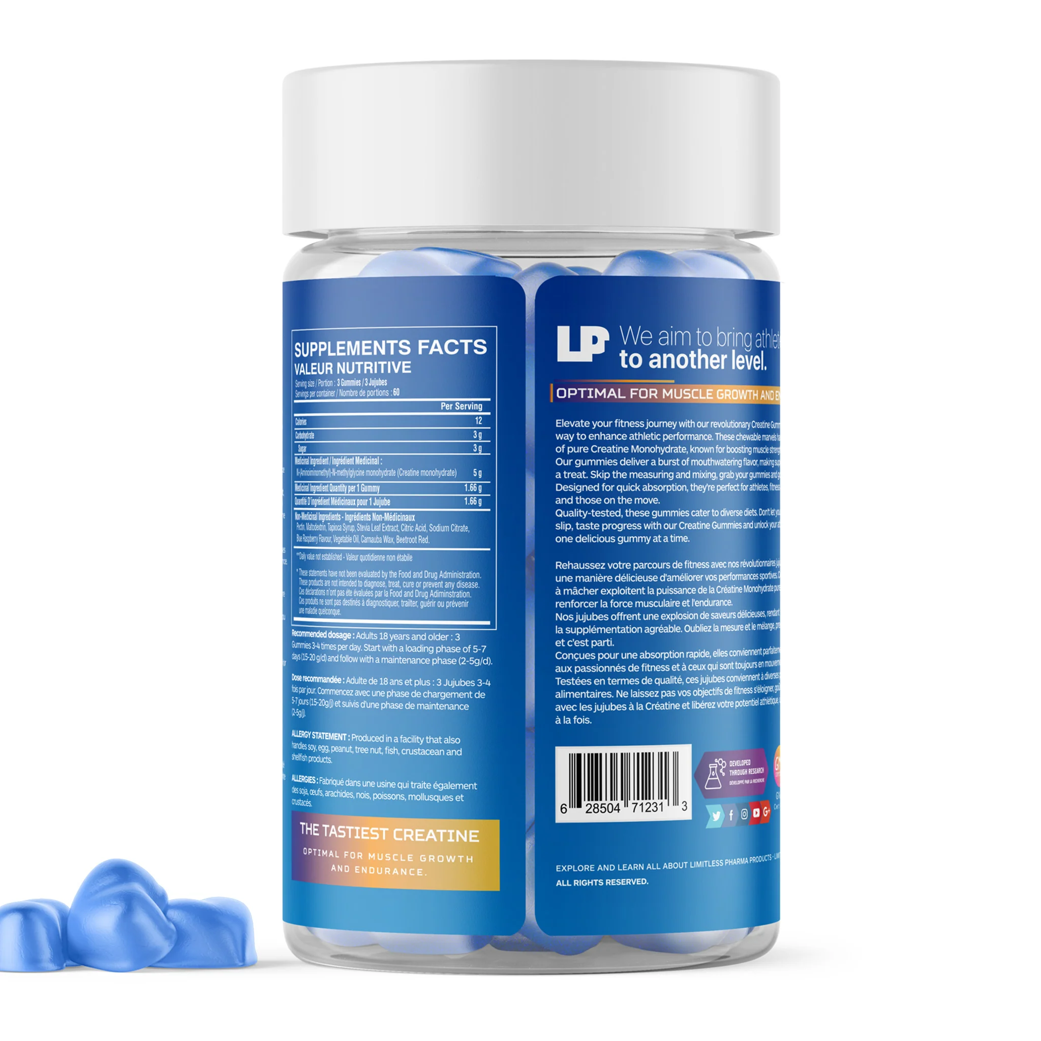 Limitless Pharma Creatine Gummies (180 Gummies) - Image 3