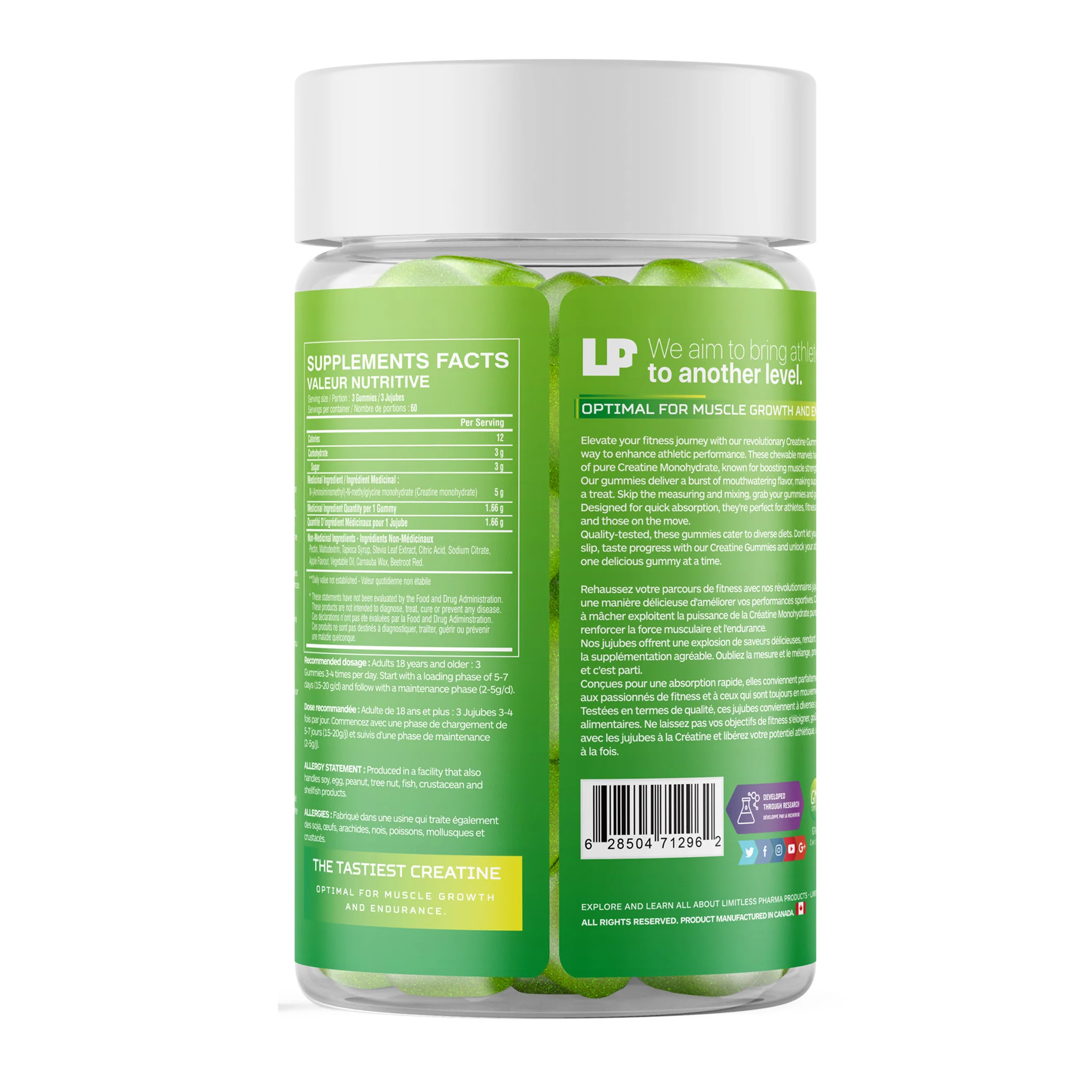 Limitless Pharma Creatine Gummies (180 Gummies) - Image 6