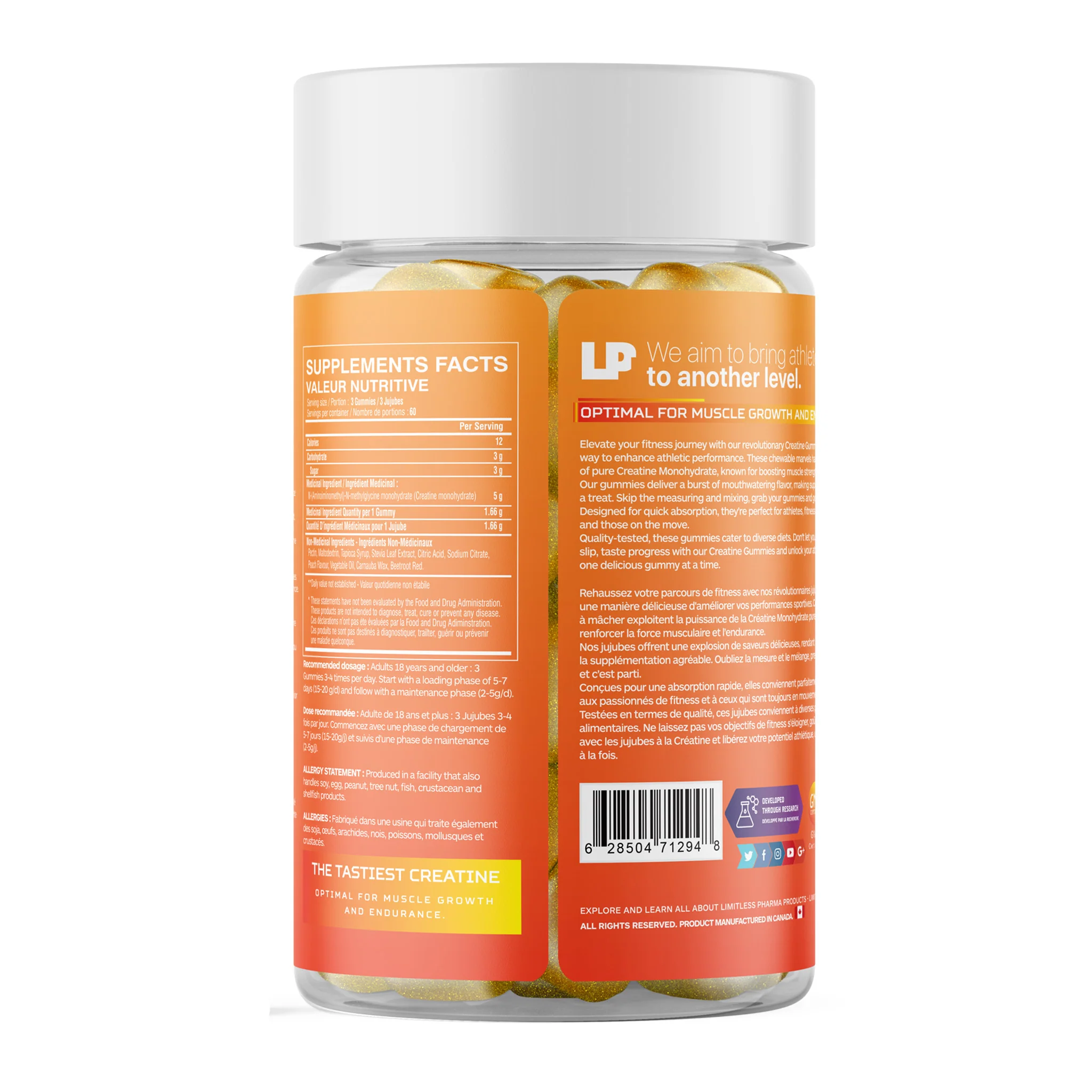 Limitless Pharma Creatine Gummies (180 Gummies) - Image 7