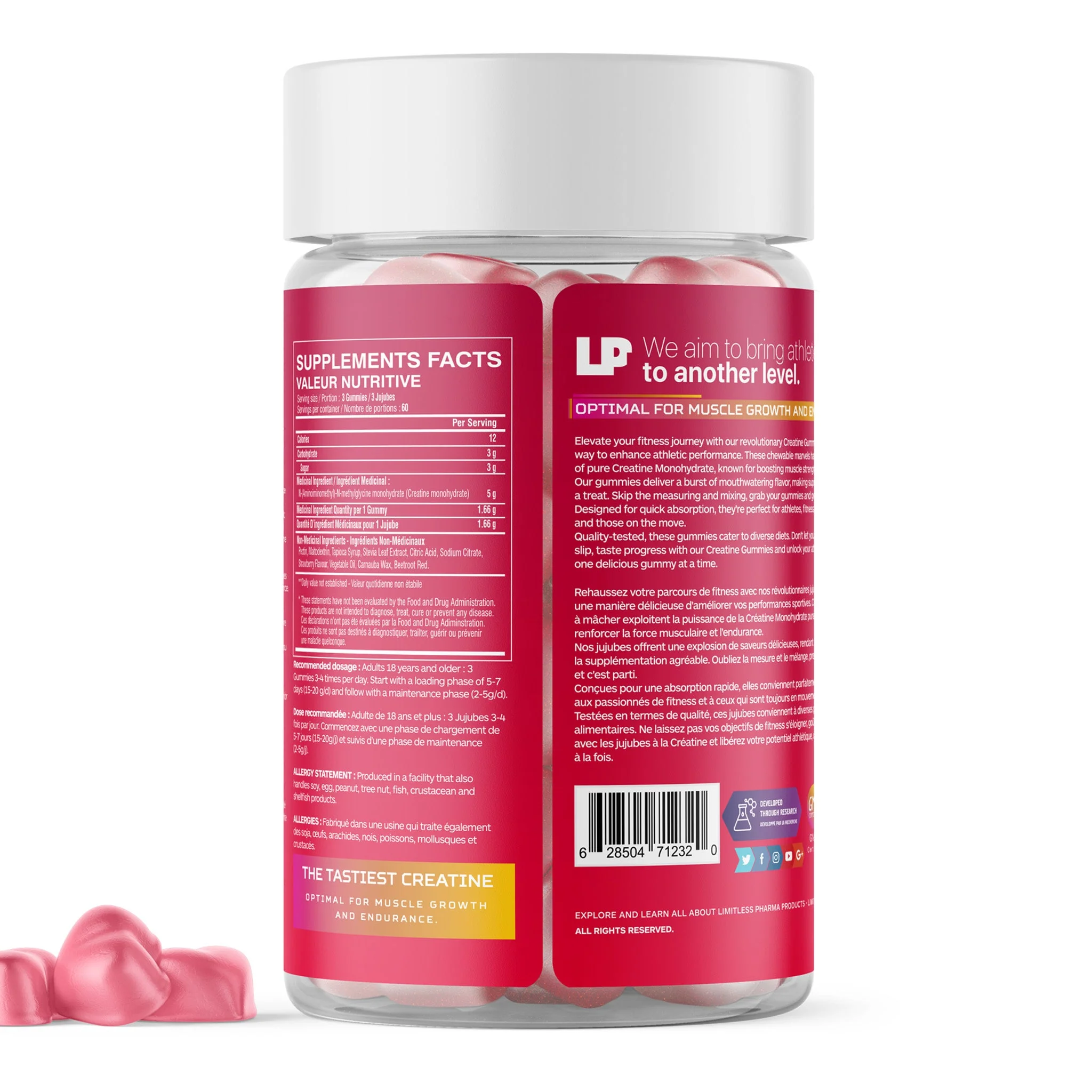 Limitless Pharma Creatine Gummies (180 Gummies) - Image 9