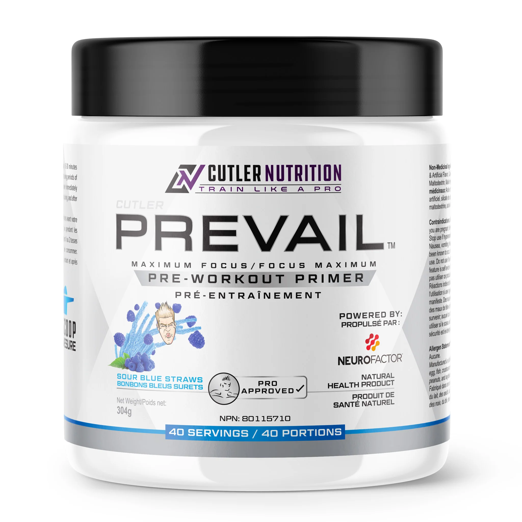 Cutler Nutrition Prevail Pre-Workout (40 Servs)