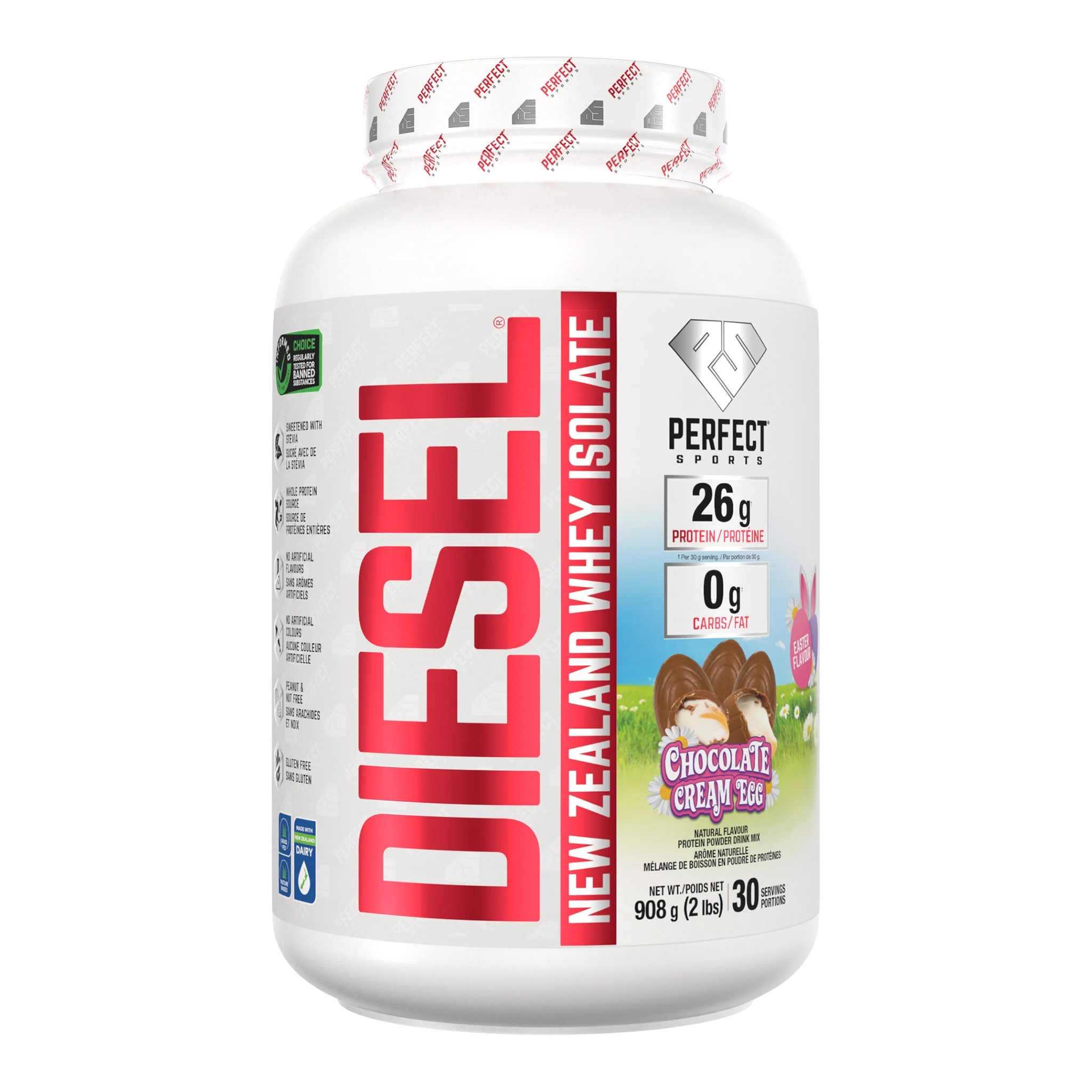 Perfect Sports Diesel New Zealand Whey Protein Isolate (2lbs) - Image 12