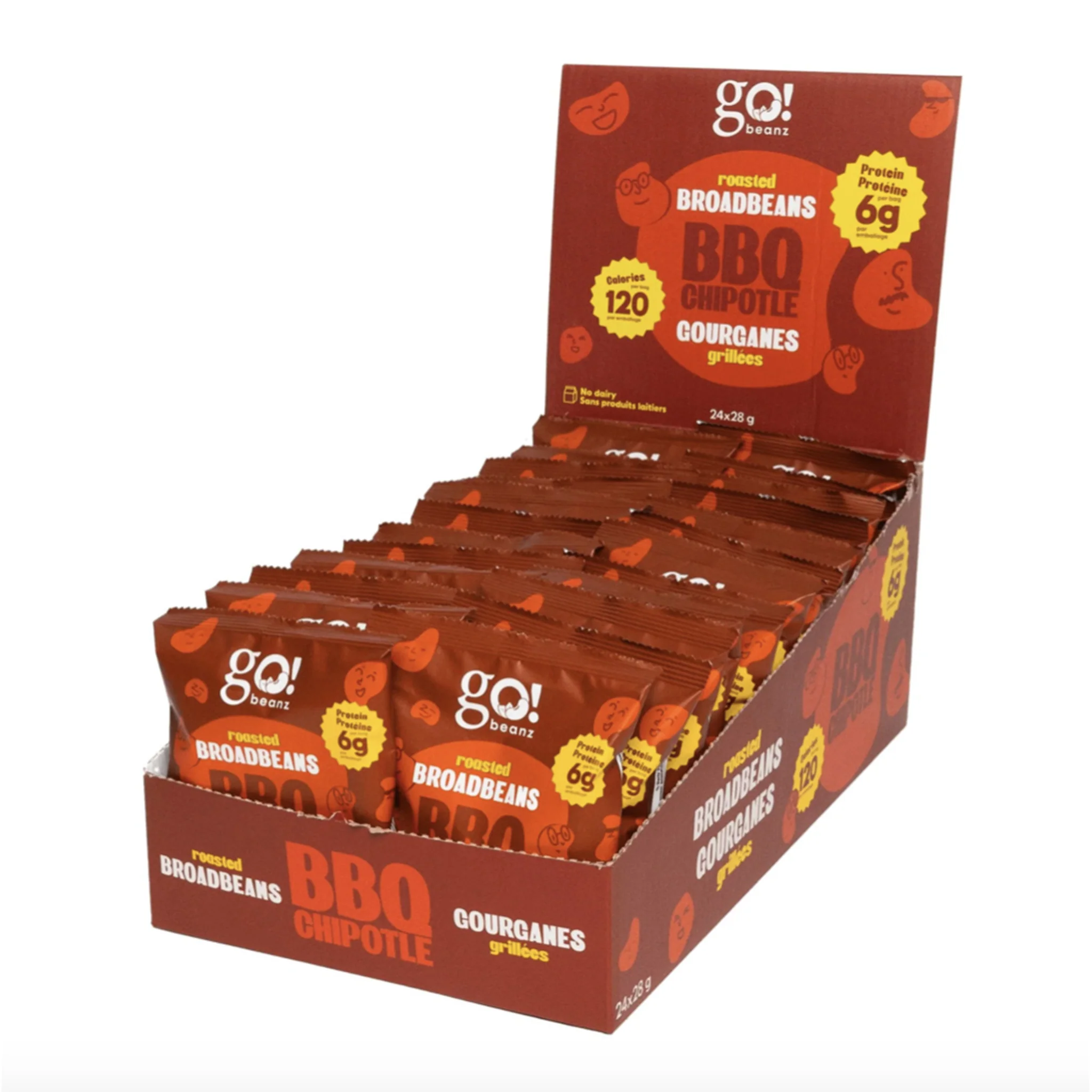 Go Nutrition Go Beanz Roasted Broadbeans (24 Pack)