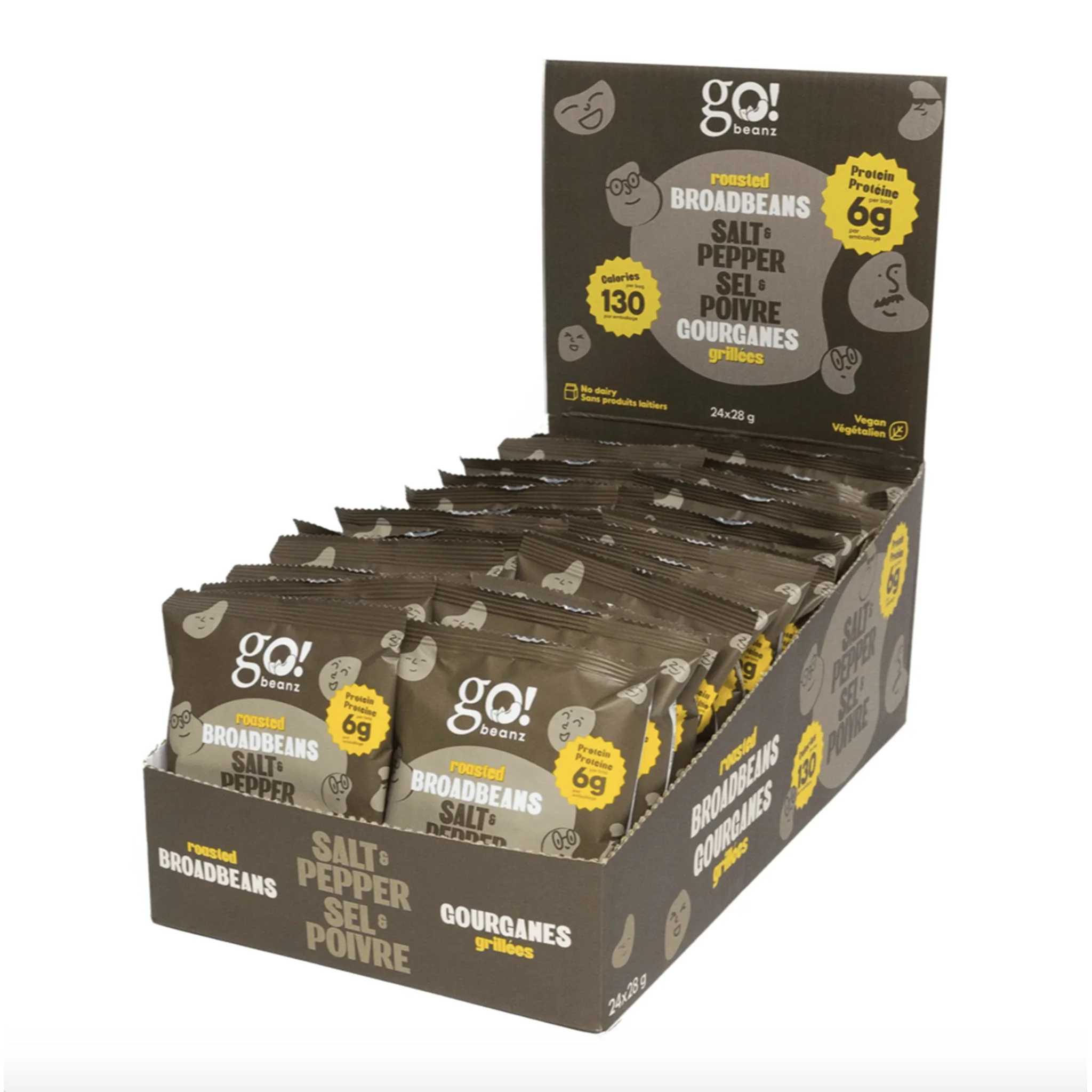 Go Nutrition Go Beanz Roasted Broadbeans (24 Pack) - Image 4