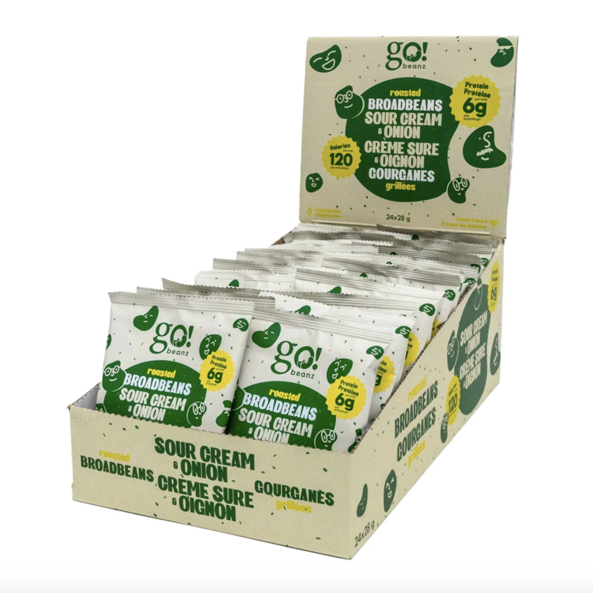 Go Nutrition Go Beanz Roasted Broadbeans (24 Pack) - Image 5