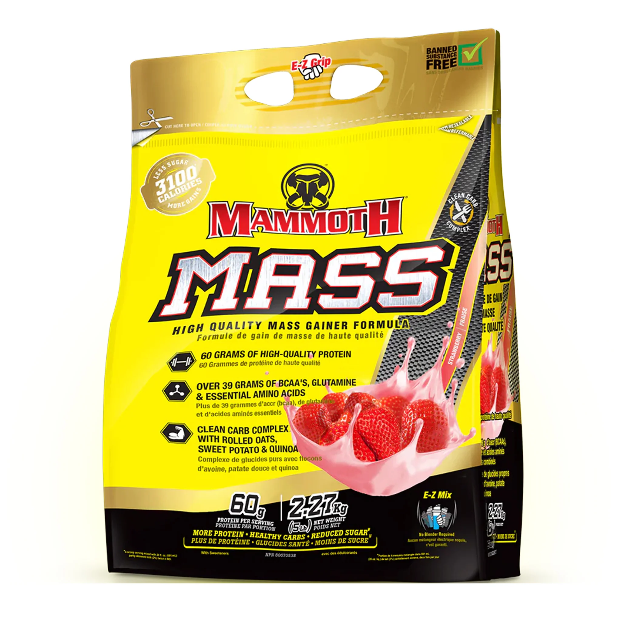 Mammoth Mass Weight Gainer Protein (5lbs) - Image 5