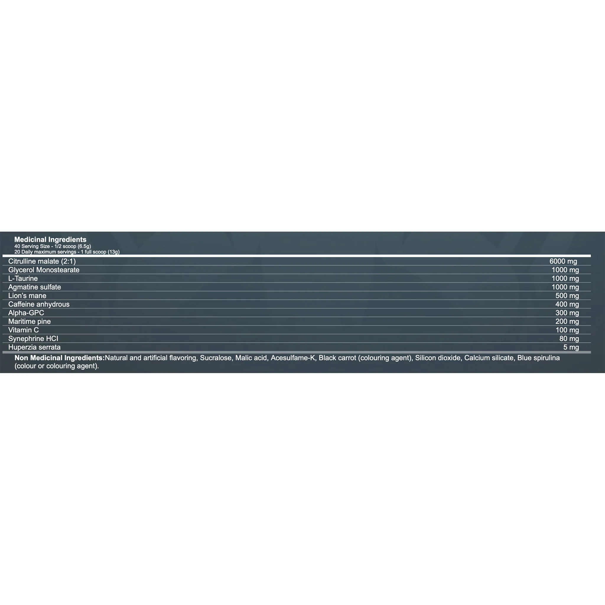 Mammoth Shock Pre-Workout (40 Servs) - Image 2