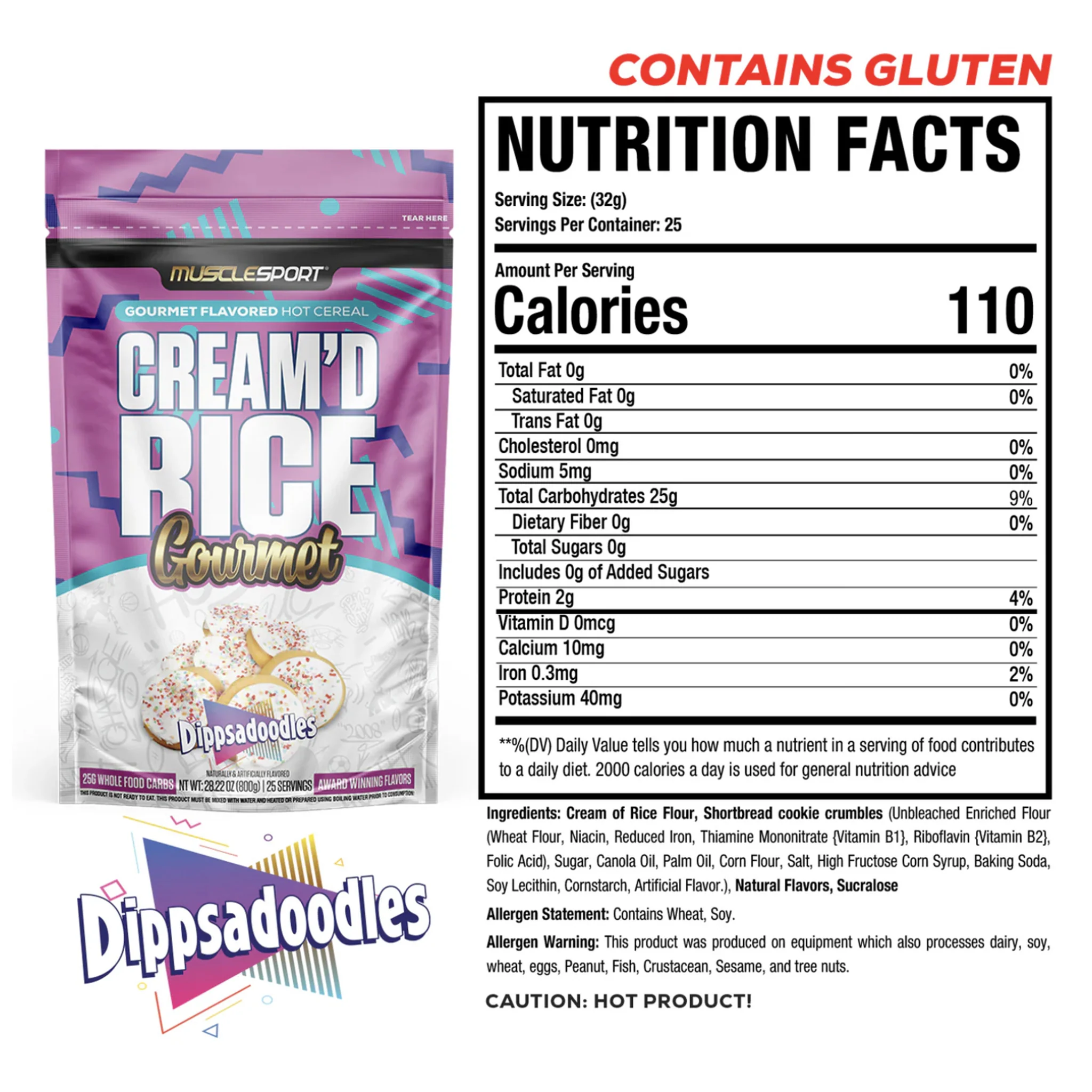 Musclesport Cream Of Rice Gourmet Hot Cereal (25 Servs) - Image 10