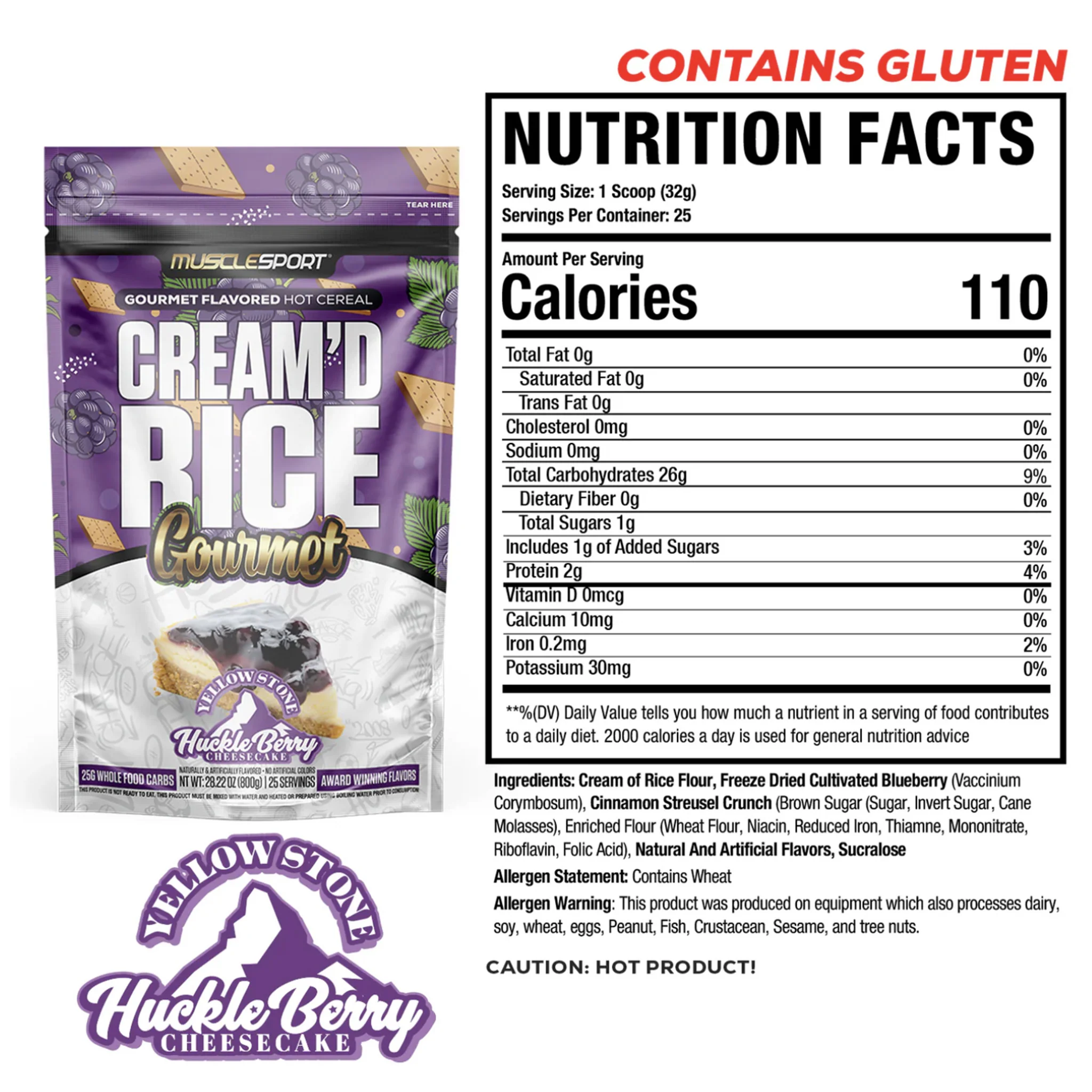 Musclesport Cream Of Rice Gourmet Hot Cereal (25 Servs) - Image 12