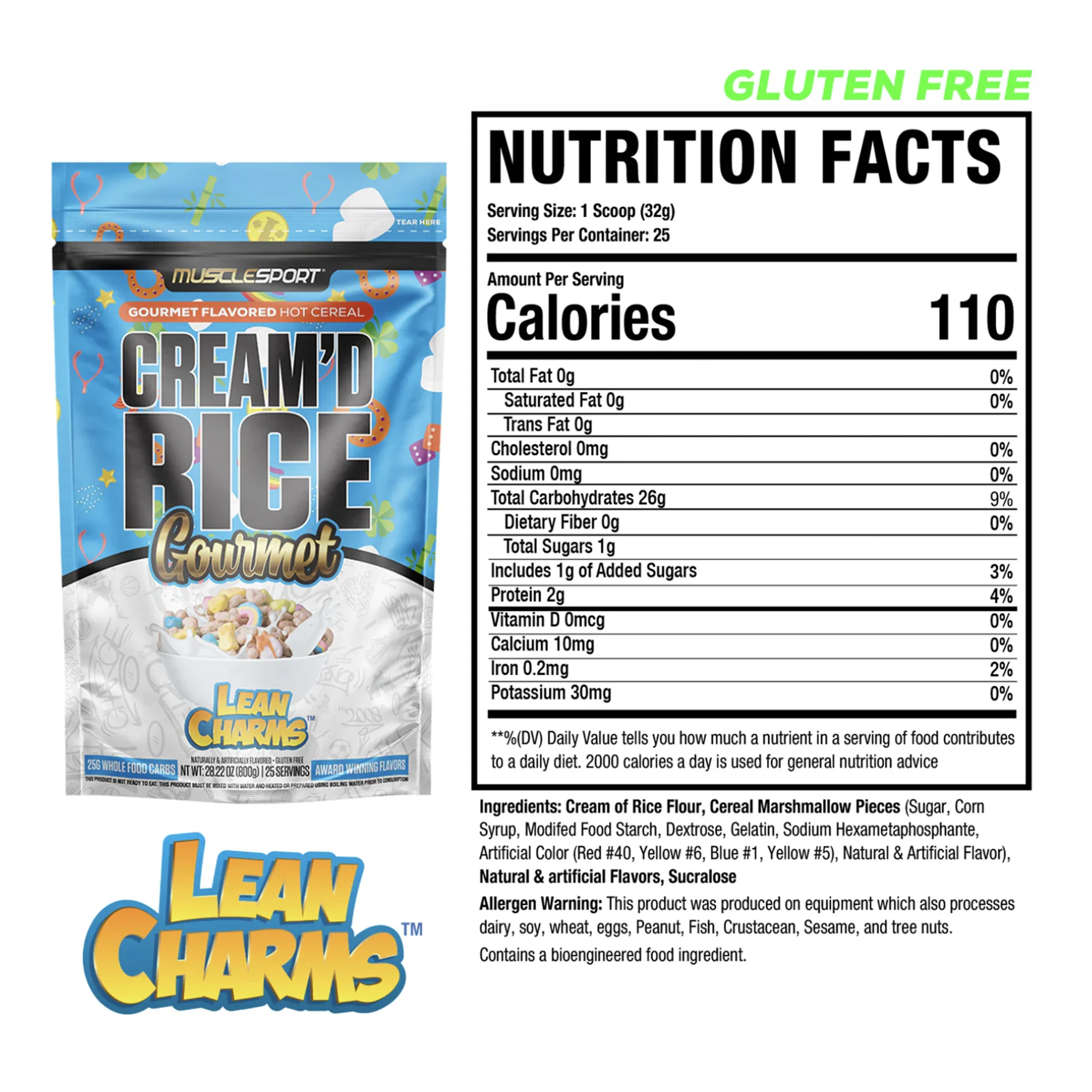 Musclesport Cream Of Rice Gourmet Hot Cereal (25 Servs) - Image 14