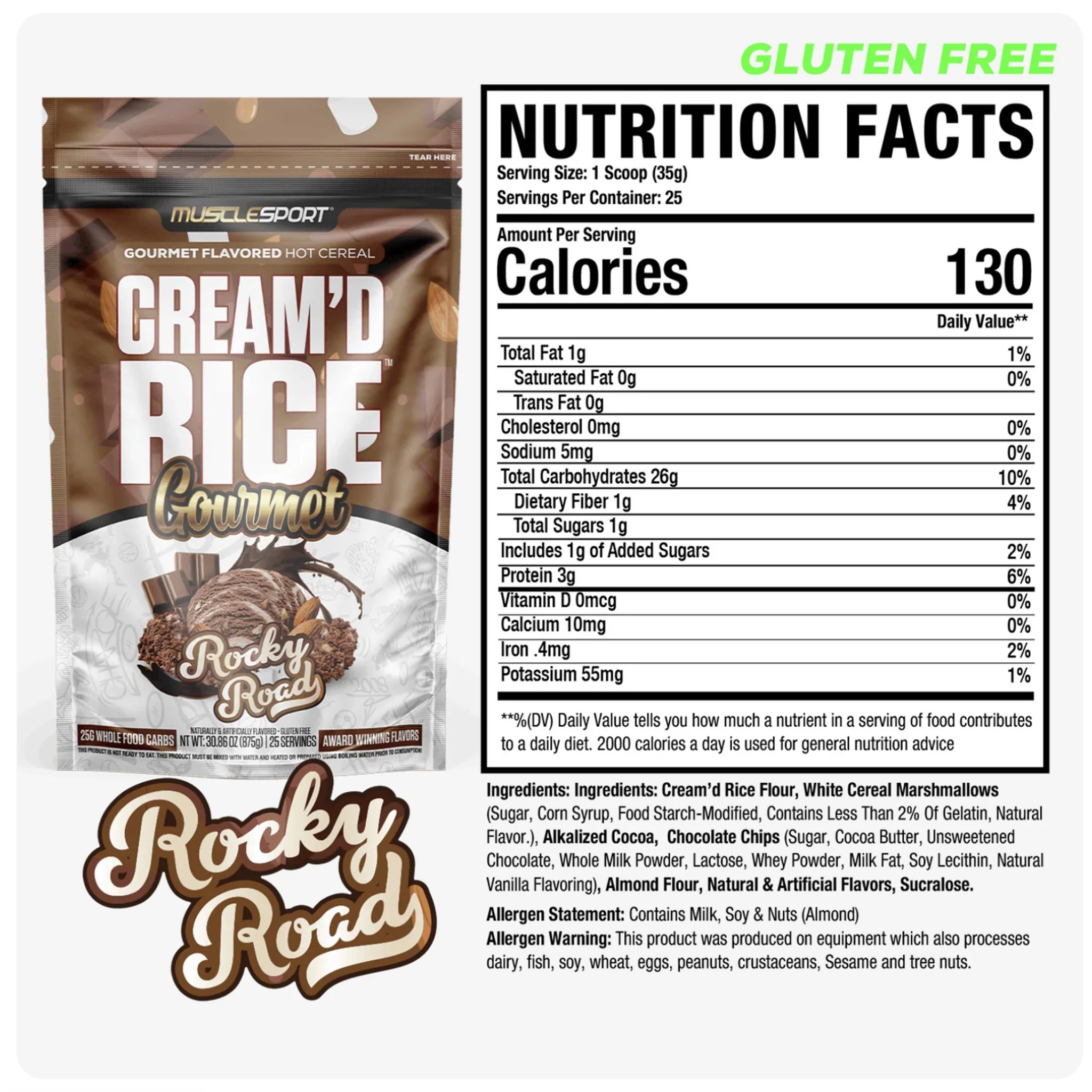 Musclesport Cream Of Rice Gourmet Hot Cereal (25 Servs) - Image 18