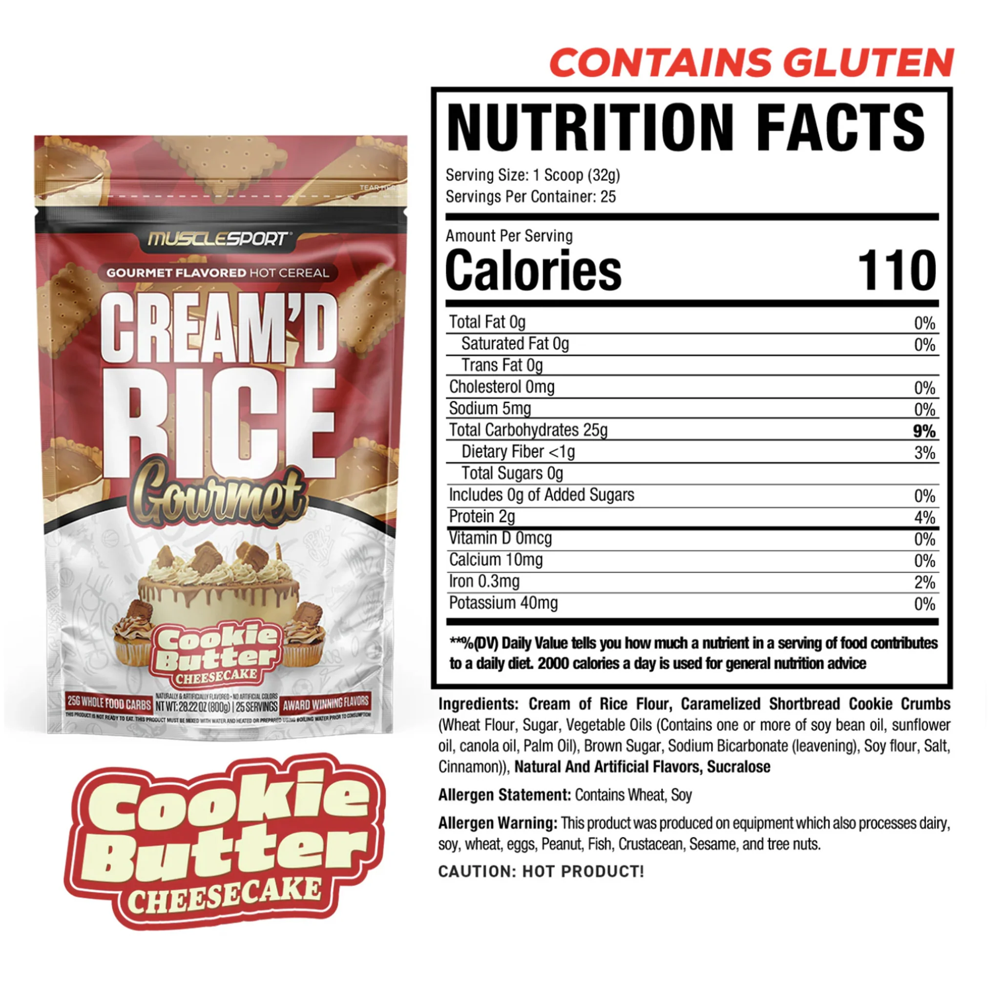 Musclesport Cream Of Rice Gourmet Hot Cereal (25 Servs) - Image 4