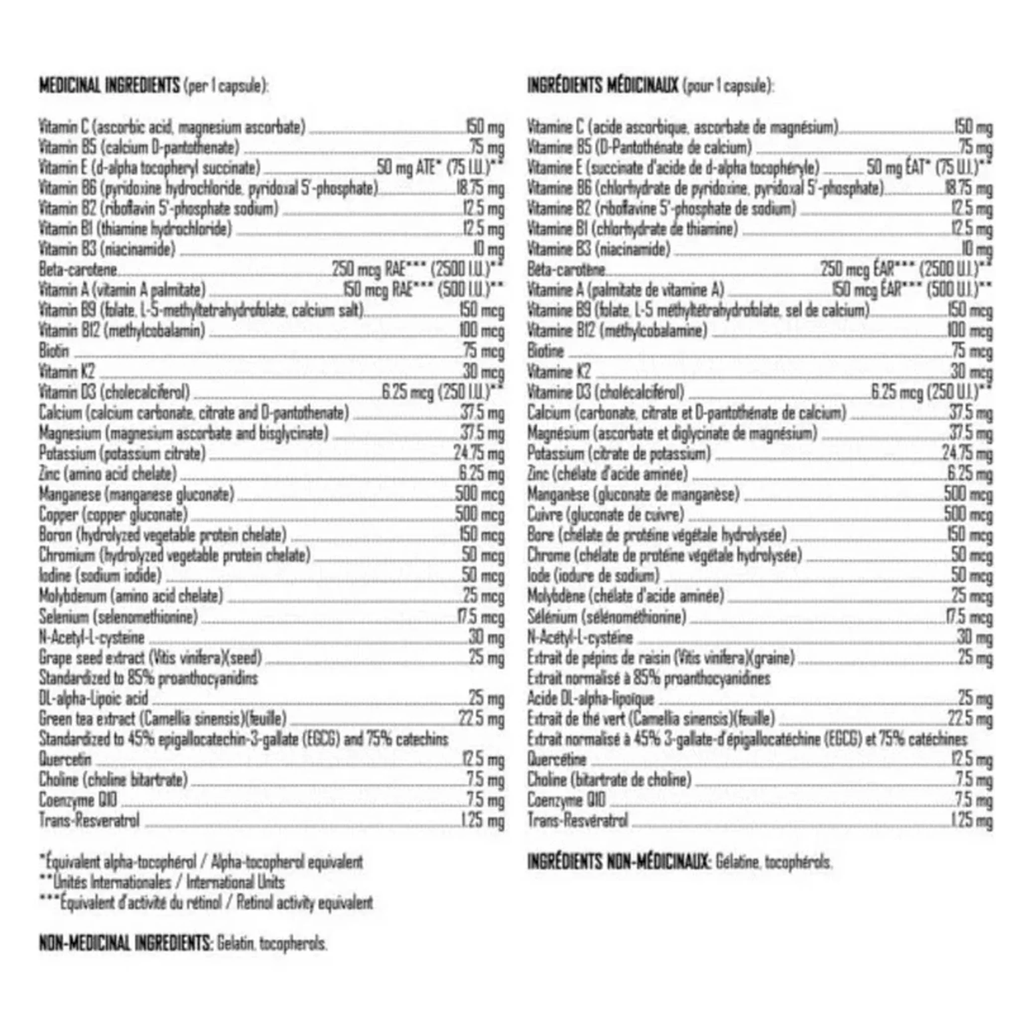 XPN Opti Vitamins (120 Caps) - Image 2