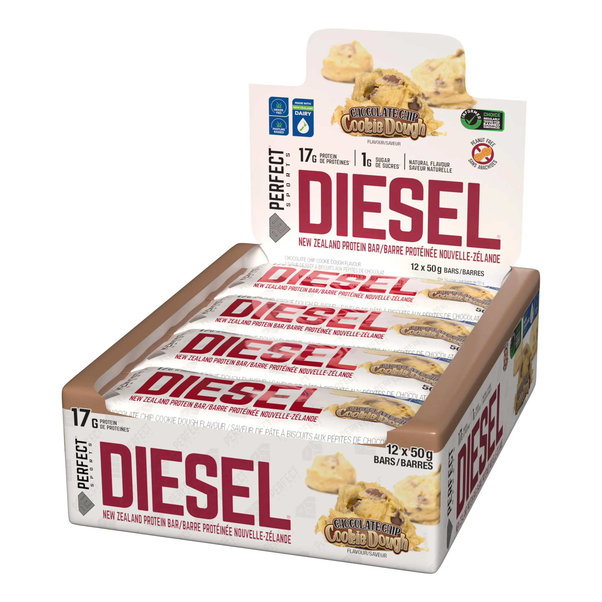 Perfect Sports Diesel New Zealand Protein Bars (12 Bars) - Best Before 04/2026 - Image 4