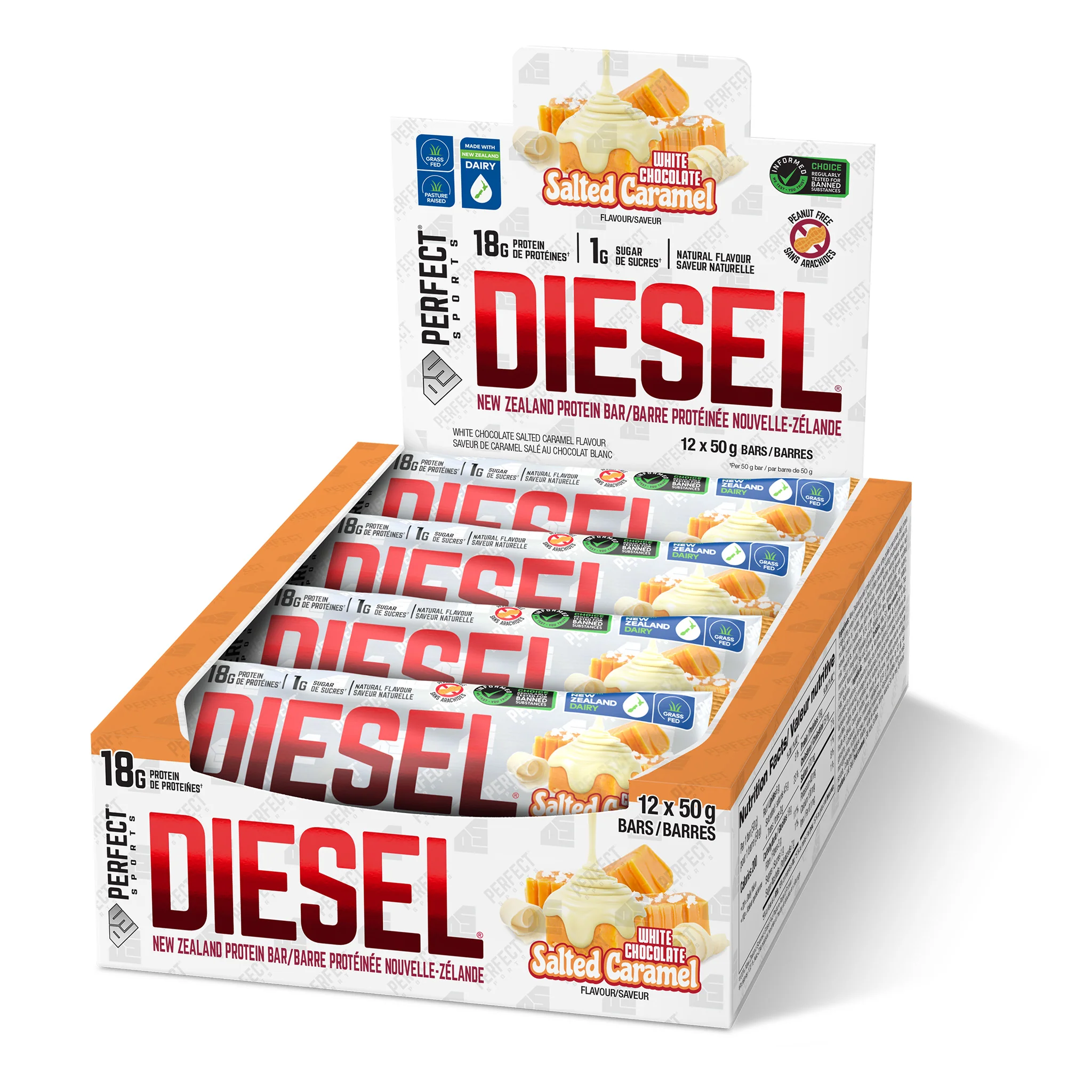 Perfect Sports Diesel New Zealand Protein Bars (12 Bars) - Best Before 04/2026 - Image 6