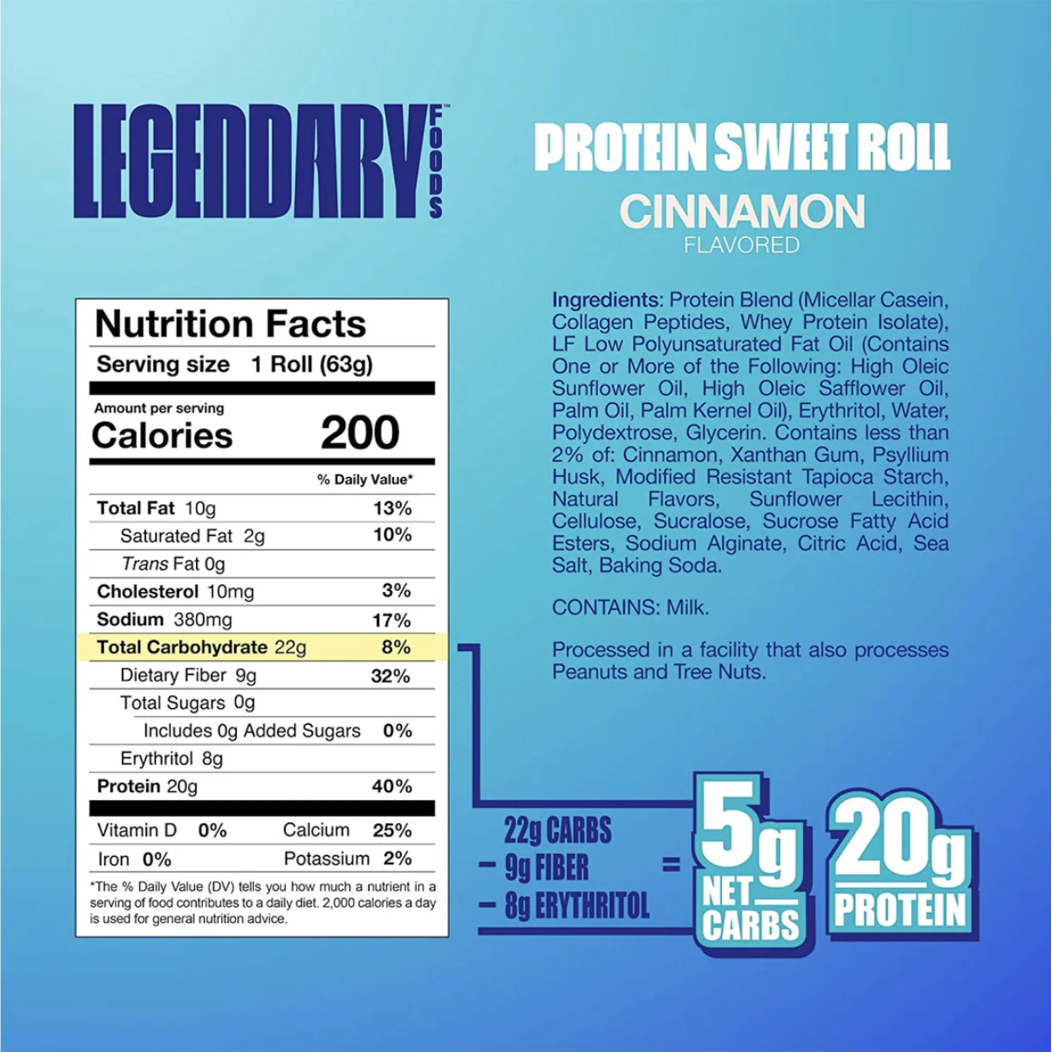 Legendary Foods Protein Sweet Roll (1 Pack) - Image 6
