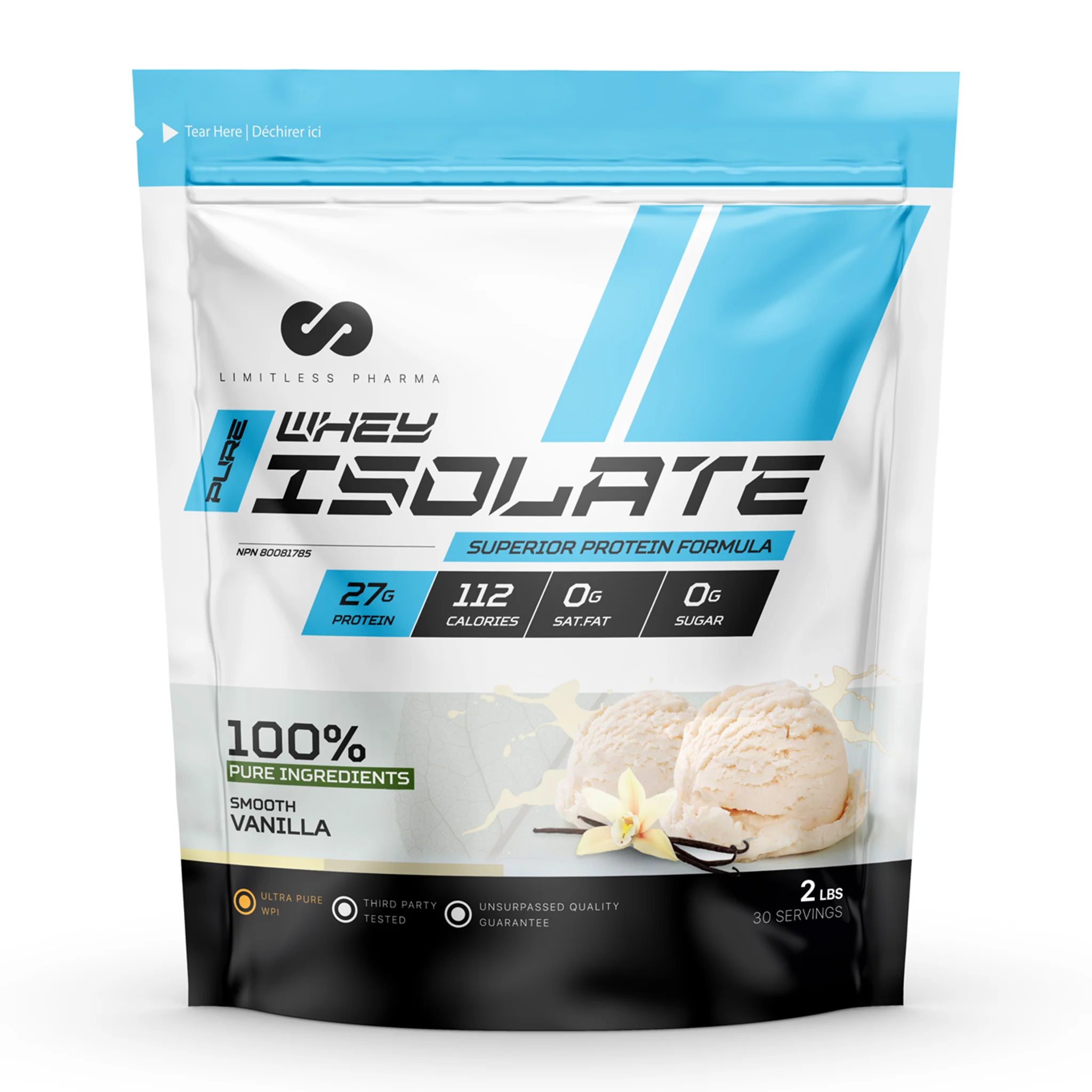 Limitless Pharma Pure Whey Isolate Protein (2lbs) - Image 10