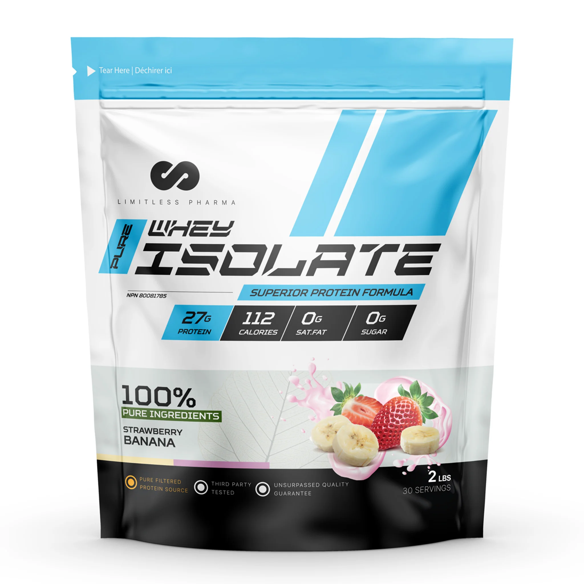 Limitless Pharma Pure Whey Isolate Protein (2lbs) - Image 11