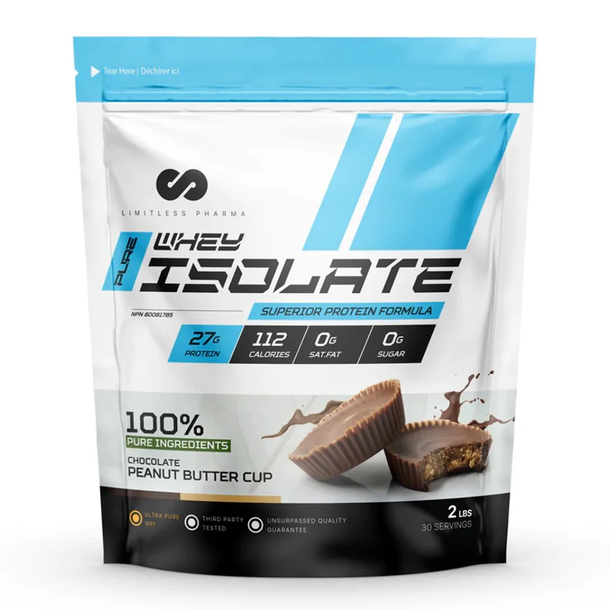 Limitless Pharma Pure Whey Isolate Protein (2lbs) - Image 3