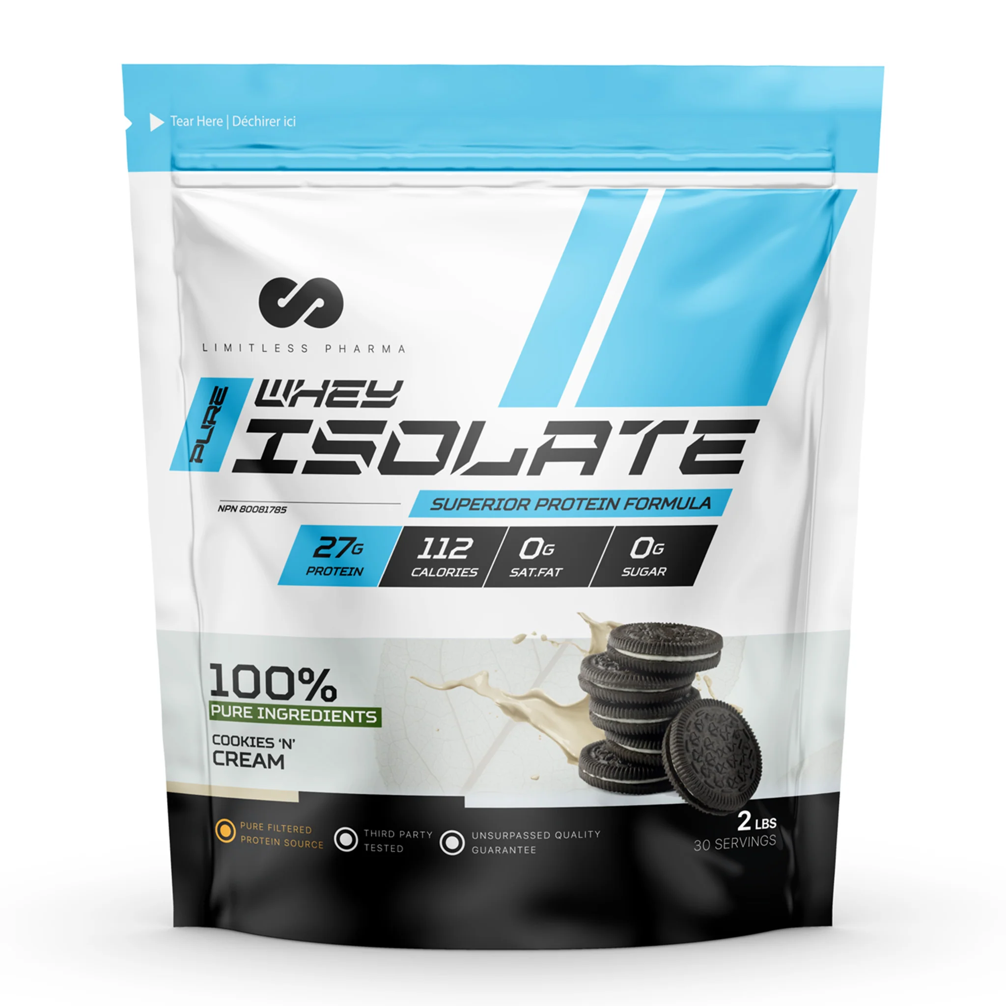 Limitless Pharma Pure Whey Isolate Protein (2lbs) - Image 6