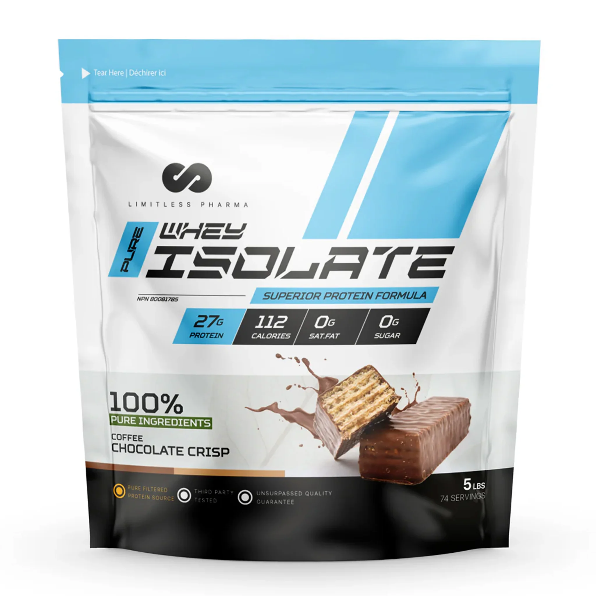 Limitless Pharma Pure Whey Isolate Protein (5lbs) - Image 10