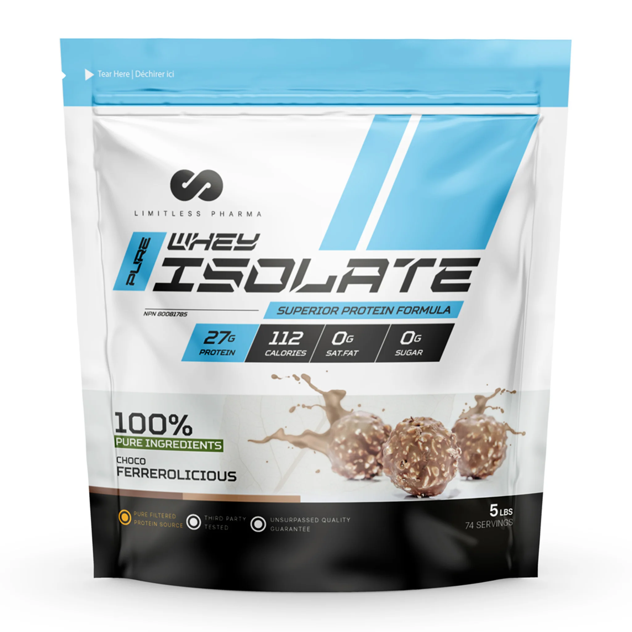 Limitless Pharma Pure Whey Isolate Protein (5lbs) - Image 9