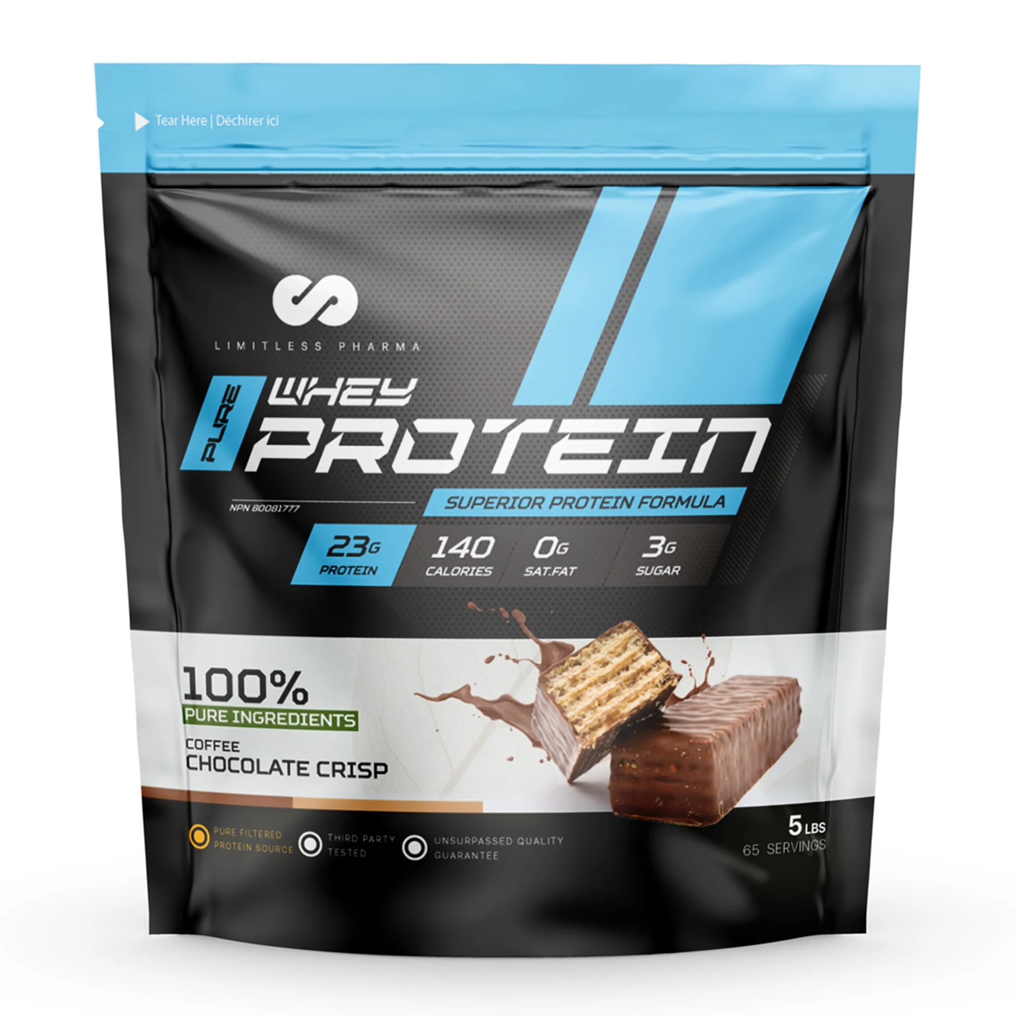 Limitless Pharma Pure Whey Protein (5lbs) - Image 3