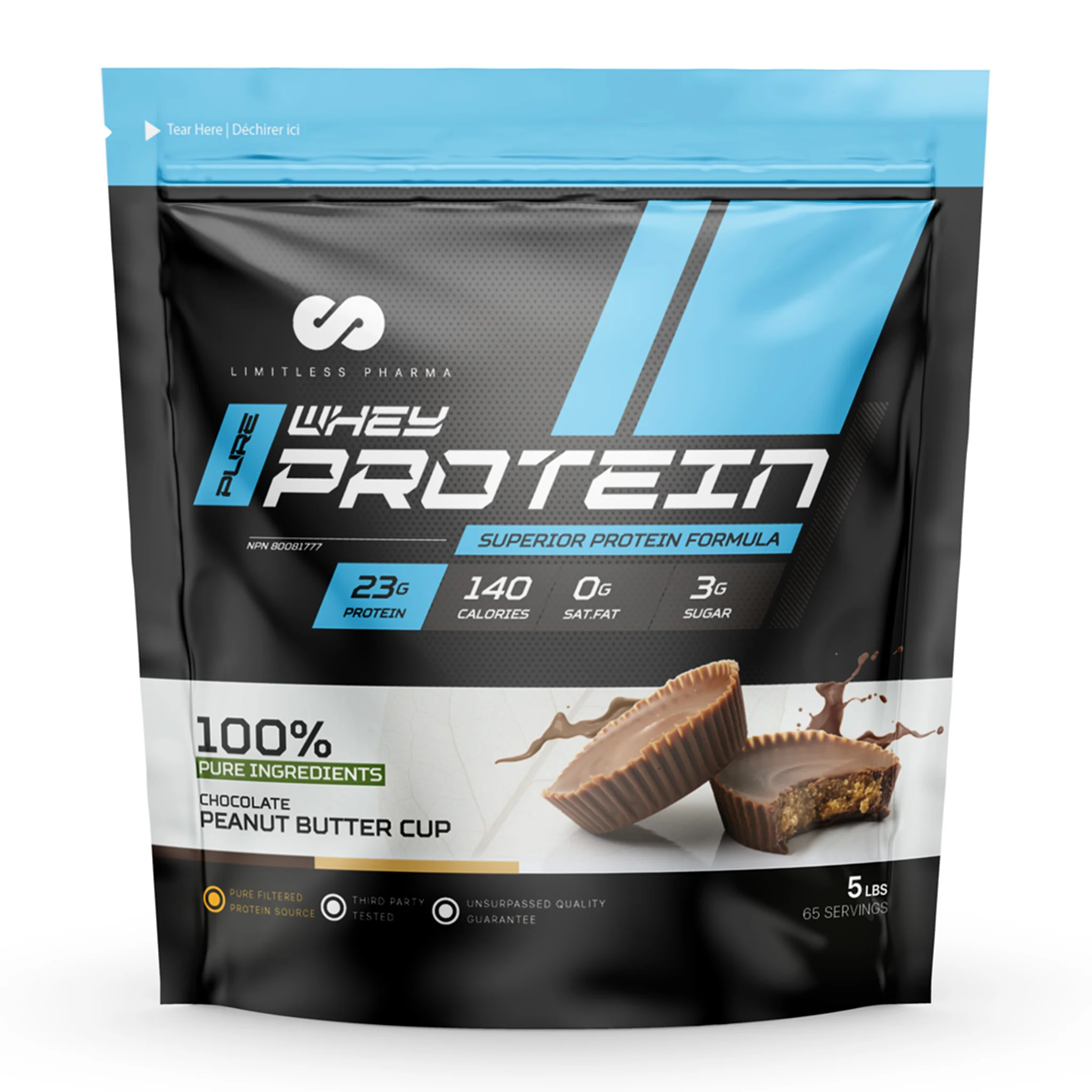 Limitless Pharma Pure Whey Protein (5lbs) - Image 5