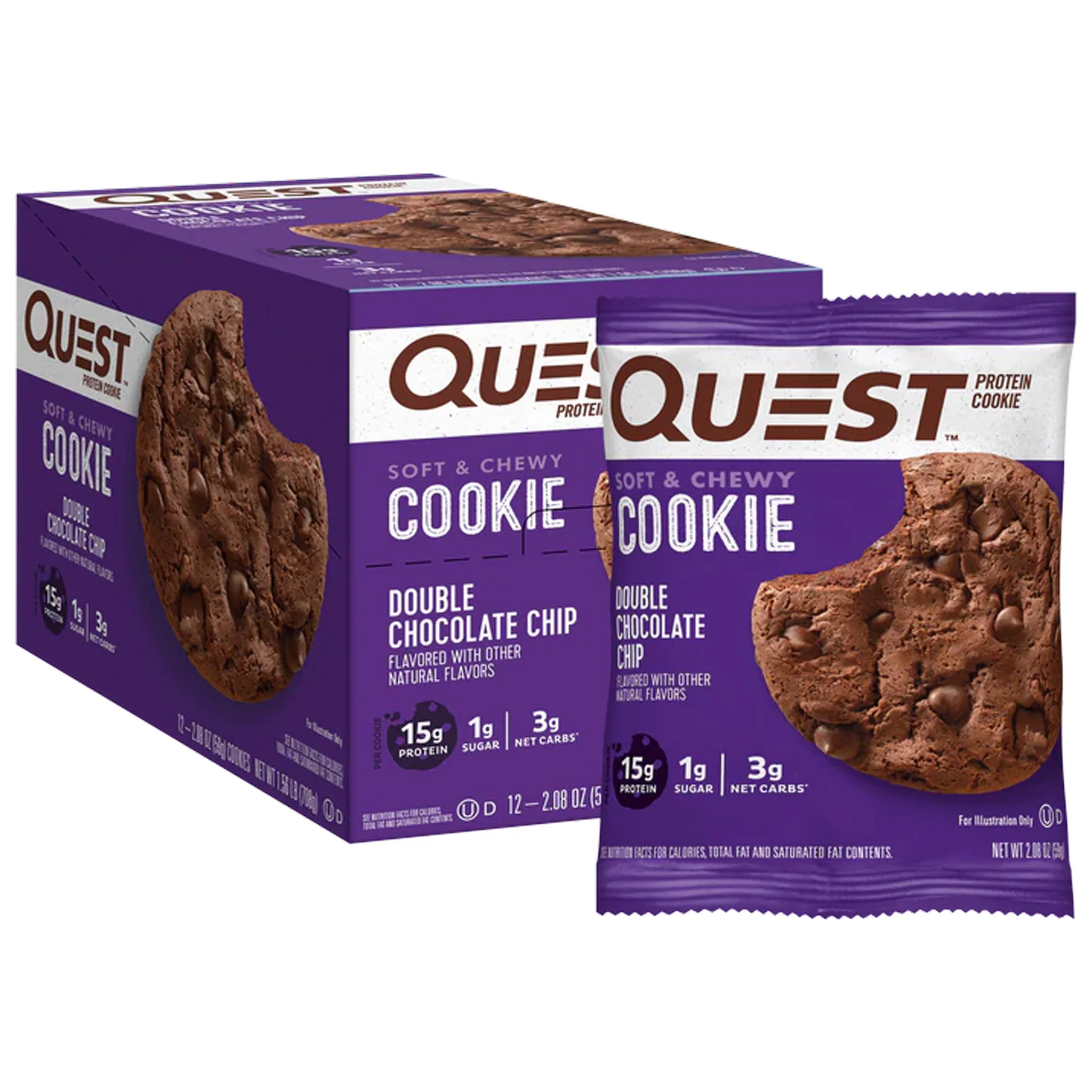 Quest Protein Cookie Soft & Chewy (12 Cookies) - Image 3