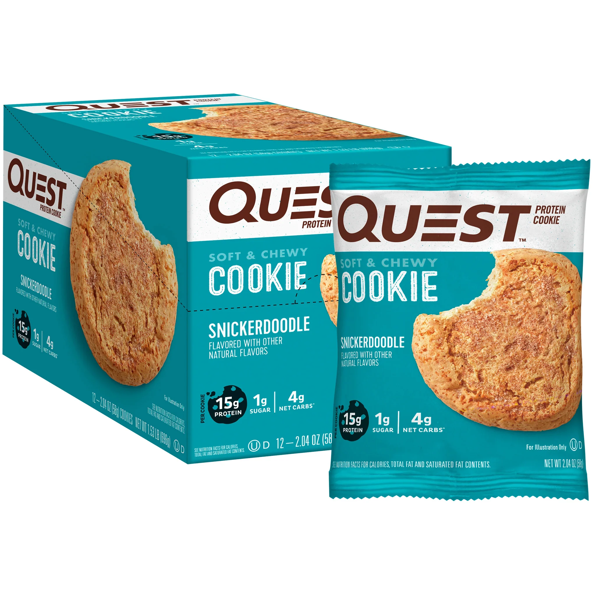 Quest Protein Cookie Soft & Chewy (12 Cookies) - Image 6
