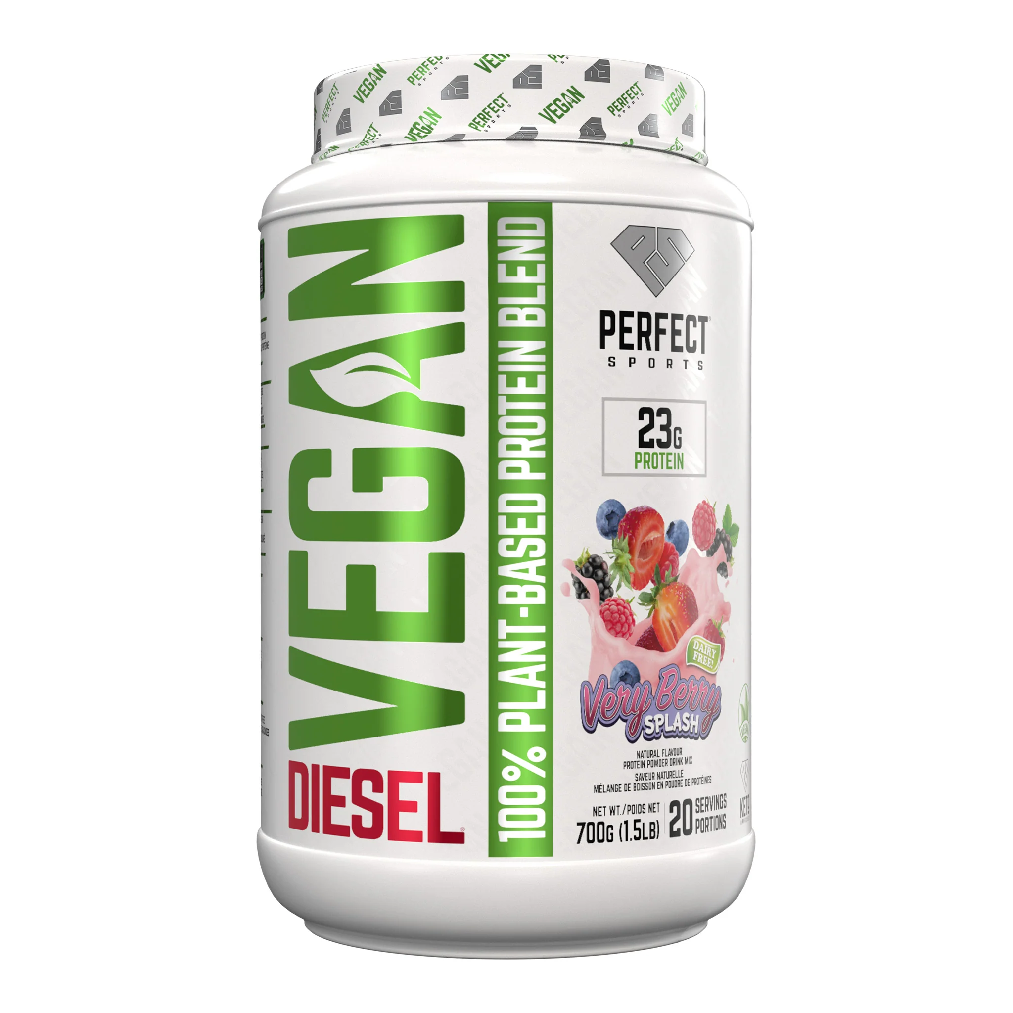 Perfect Sports Diesel Vegan Plant-Based Protein (1.5lbs) - Image 4