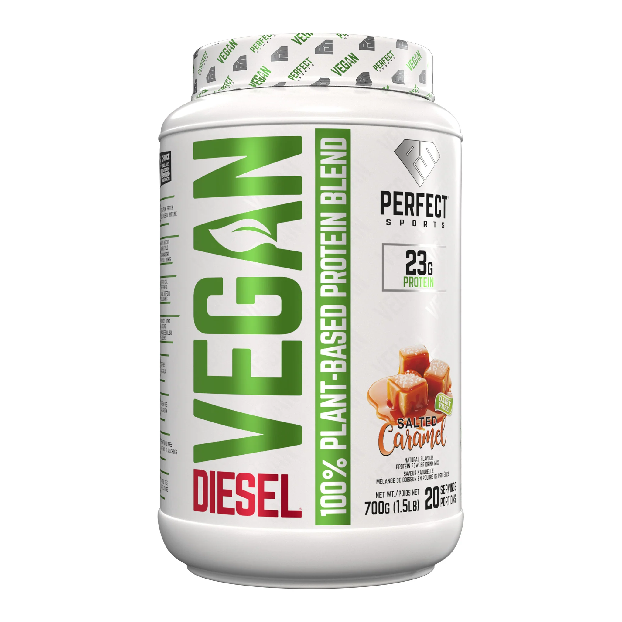 Perfect Sports Diesel Vegan Plant-Based Protein (1.5lbs) - Image 5