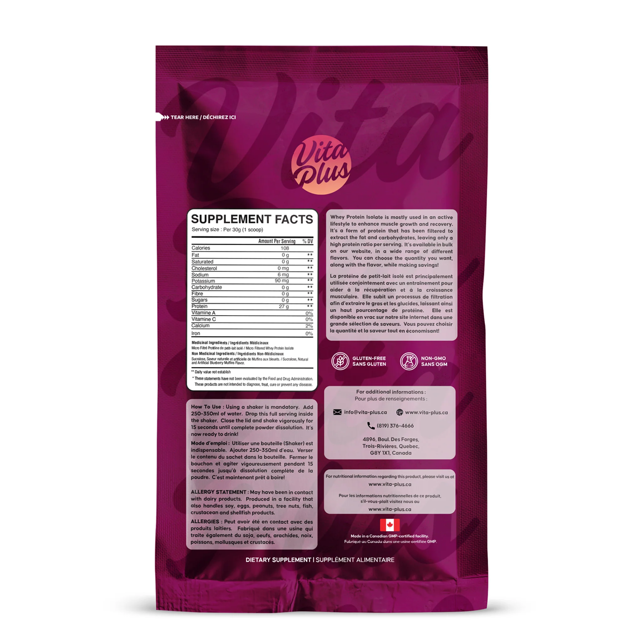 VP Isolate Blueberry Muffin Sample (1 Unit) - Image 2
