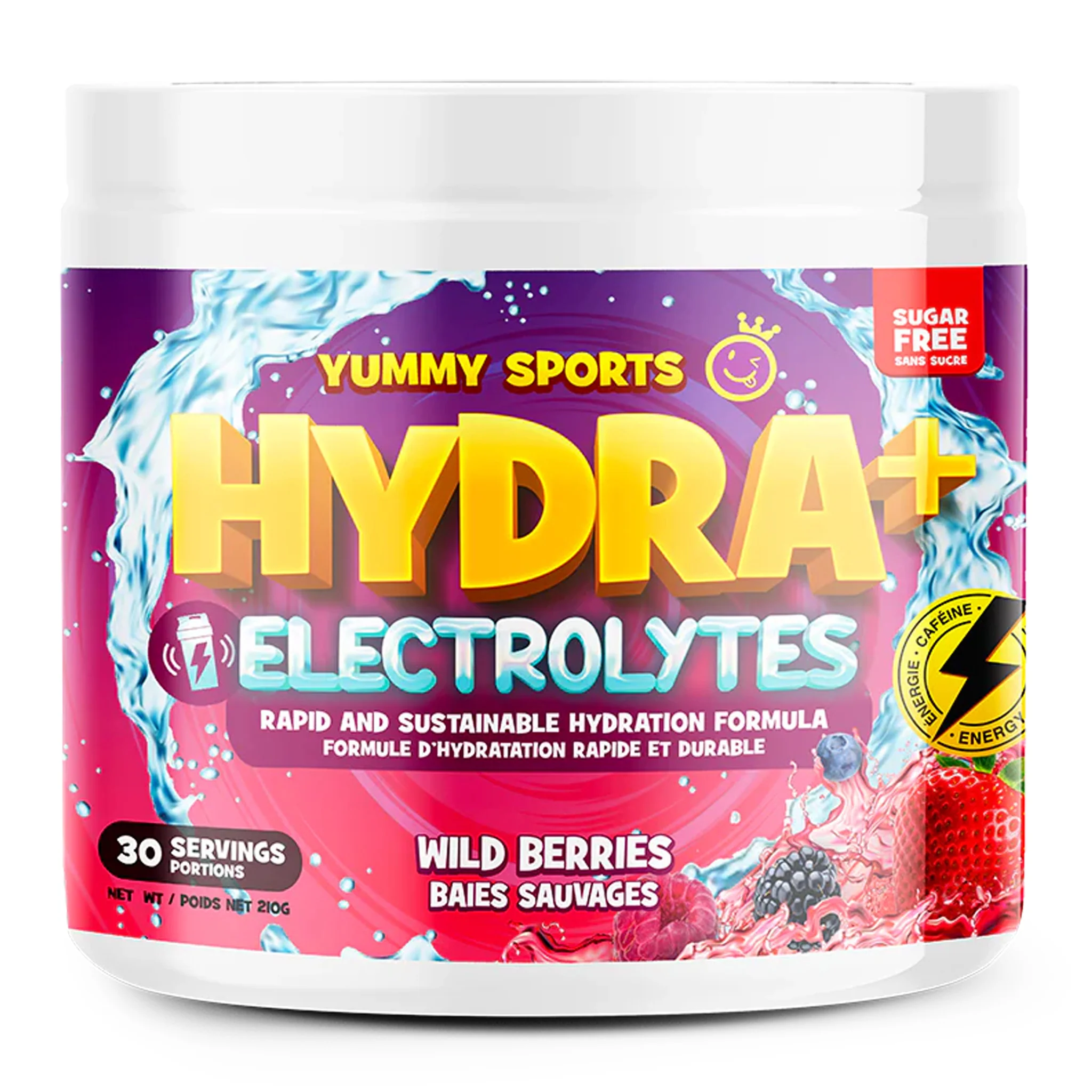 Yummy Sports Hydra+ Electrolytes with caffeine (210g) - Image 4
